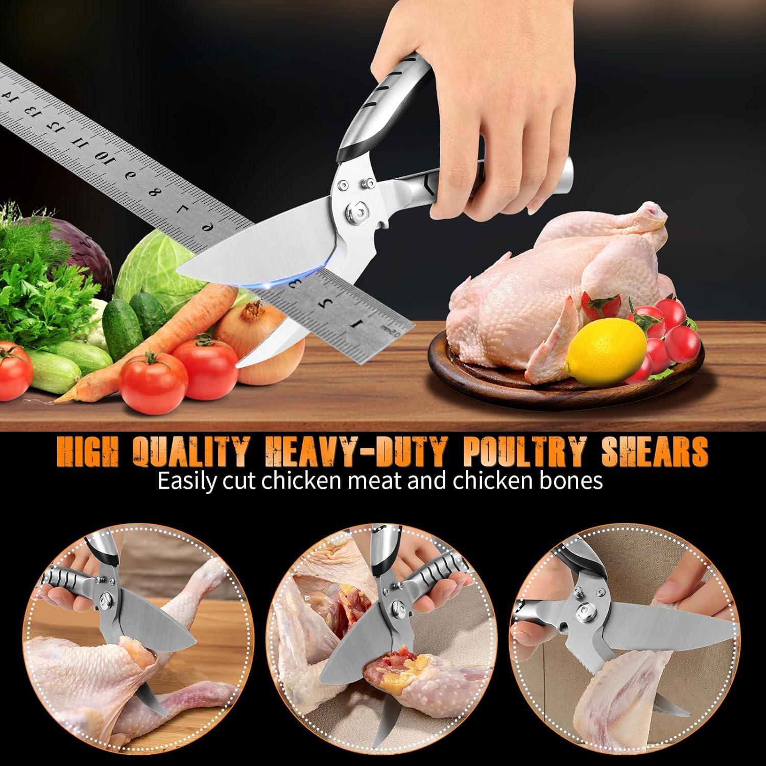 Tijeras de Cocina JGNYMG de Acero Inoxidable Uso Pesado