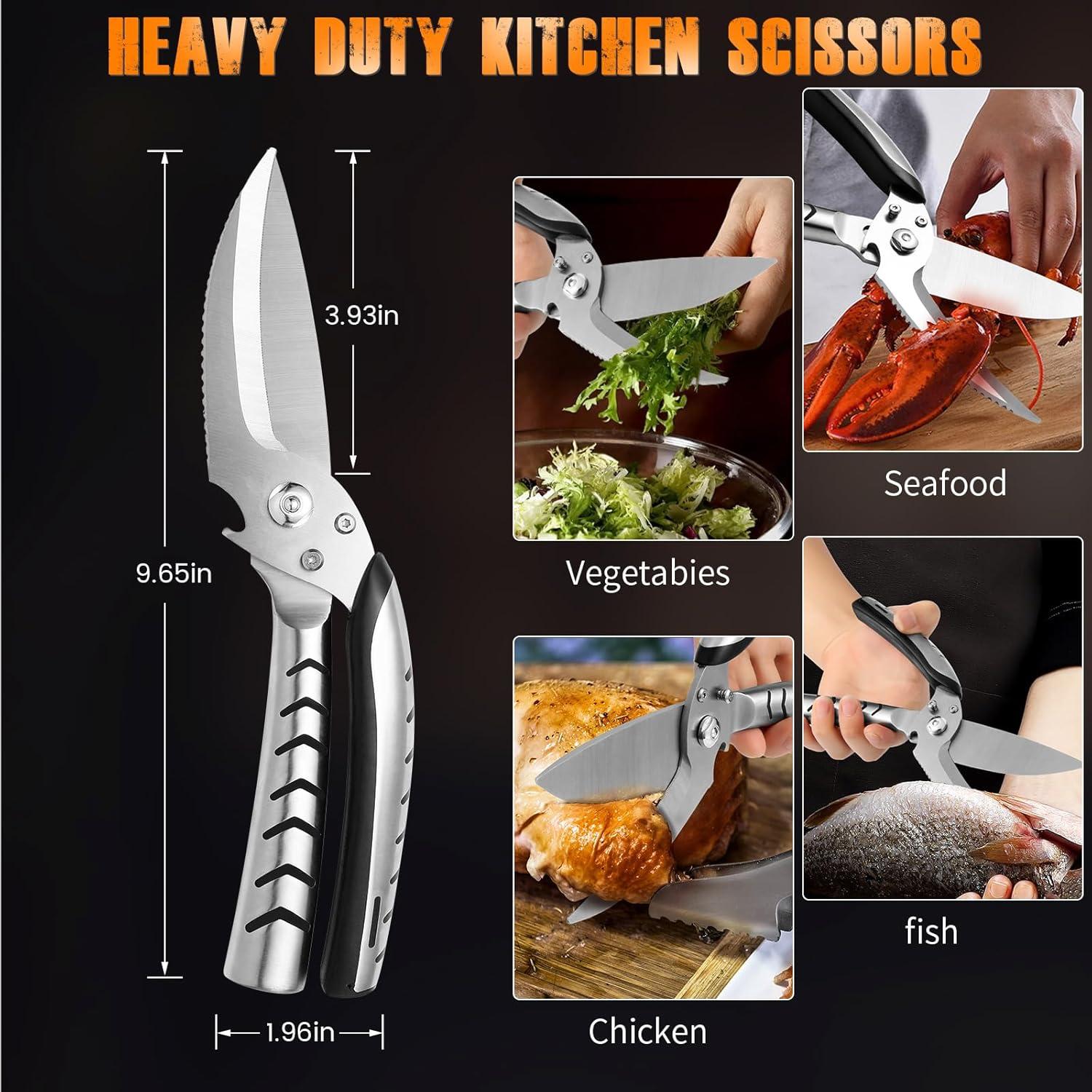 Tijeras de Cocina JGNYMG de Acero Inoxidable Uso Pesado