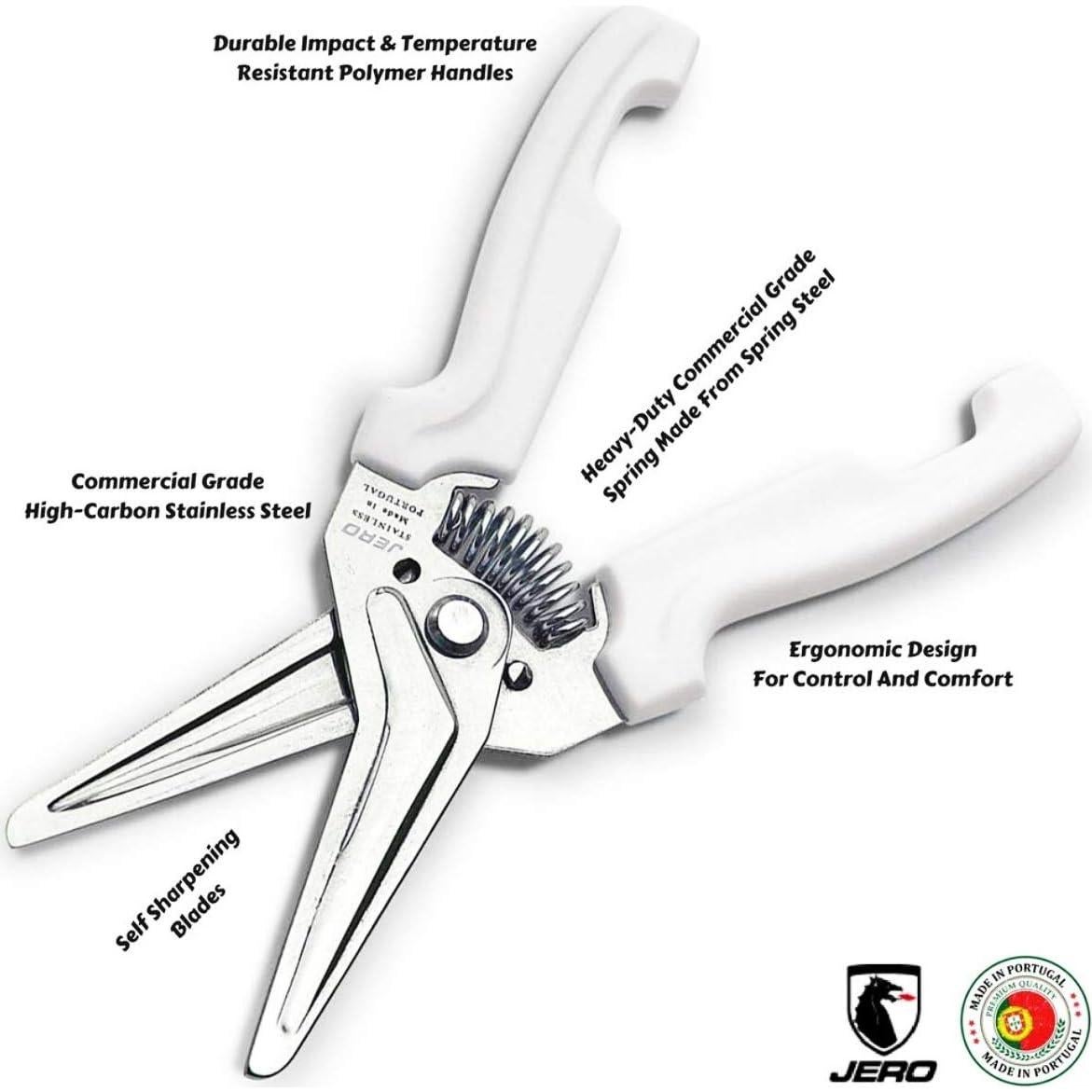 Tijeras de Cocina JERO de Acero Inoxidable con Soporte - 20.1x14cm
