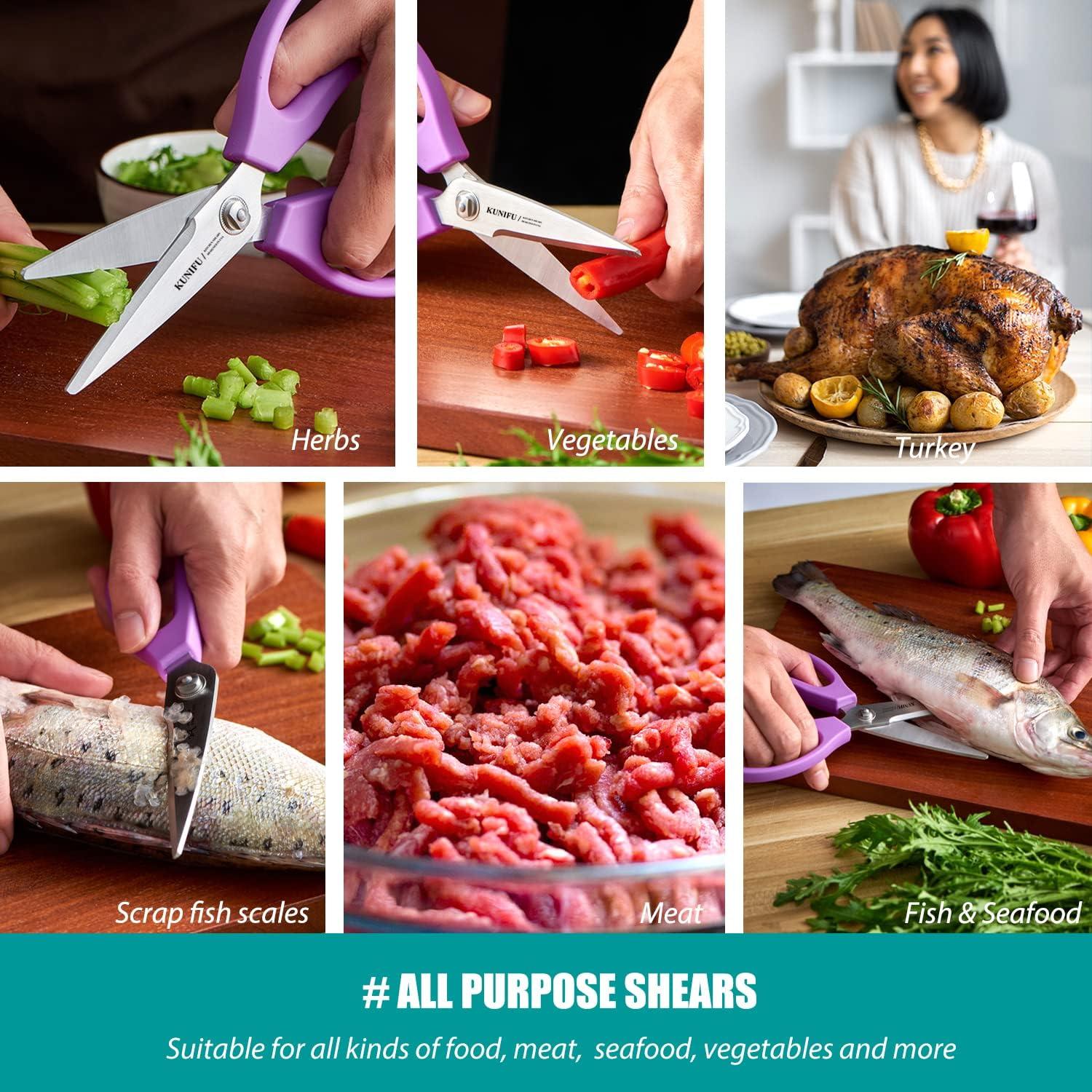 Tijeras de Cocina KUNIFU Desmontables de Acero Inoxidable 9.14cm