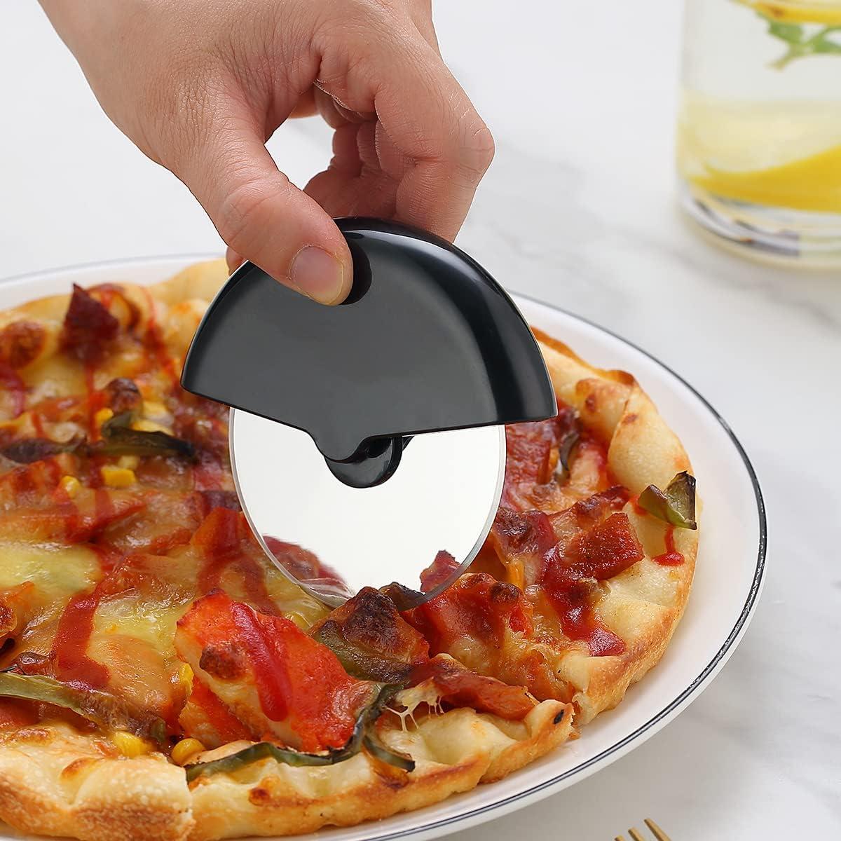 Cortador de Pizza Kyraton Acero Inoxidable 2 Piezas con Protector
