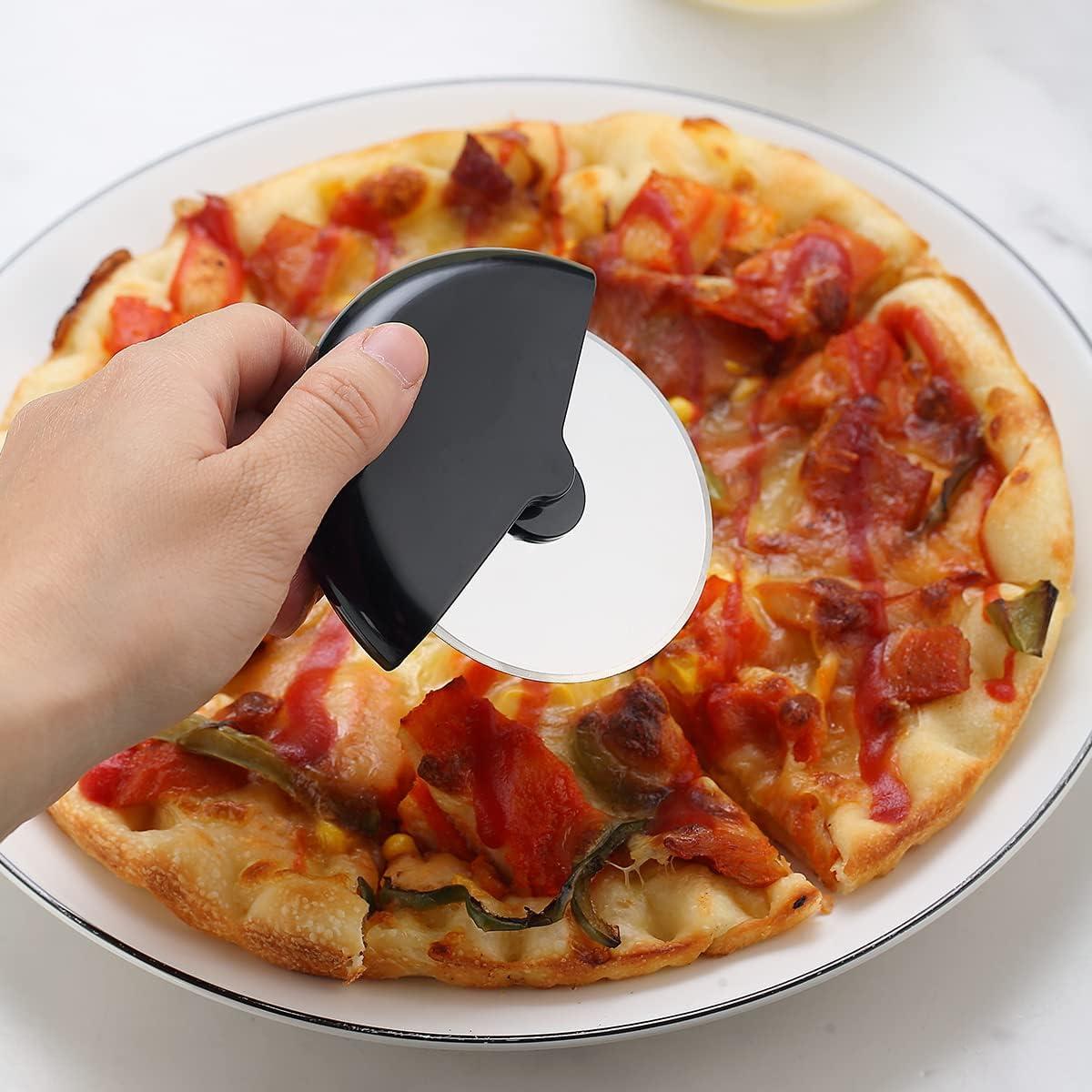 Cortador de Pizza Kyraton Acero Inoxidable 2 Piezas con Protector