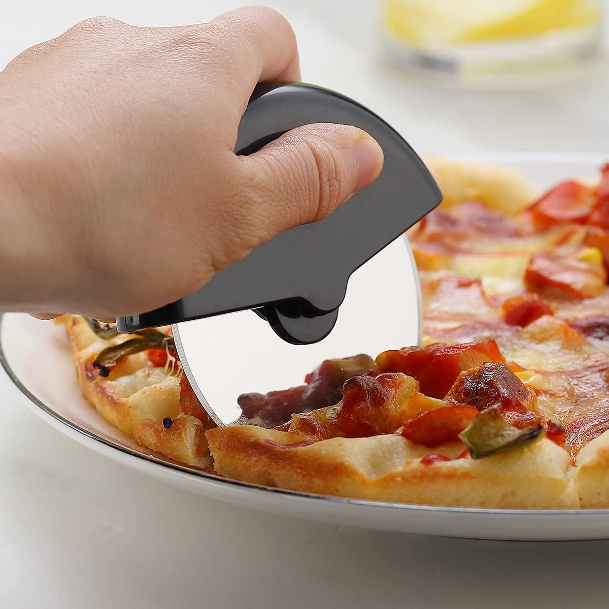 Cortador de Pizza Kyraton Acero Inoxidable 2 Piezas con Protector