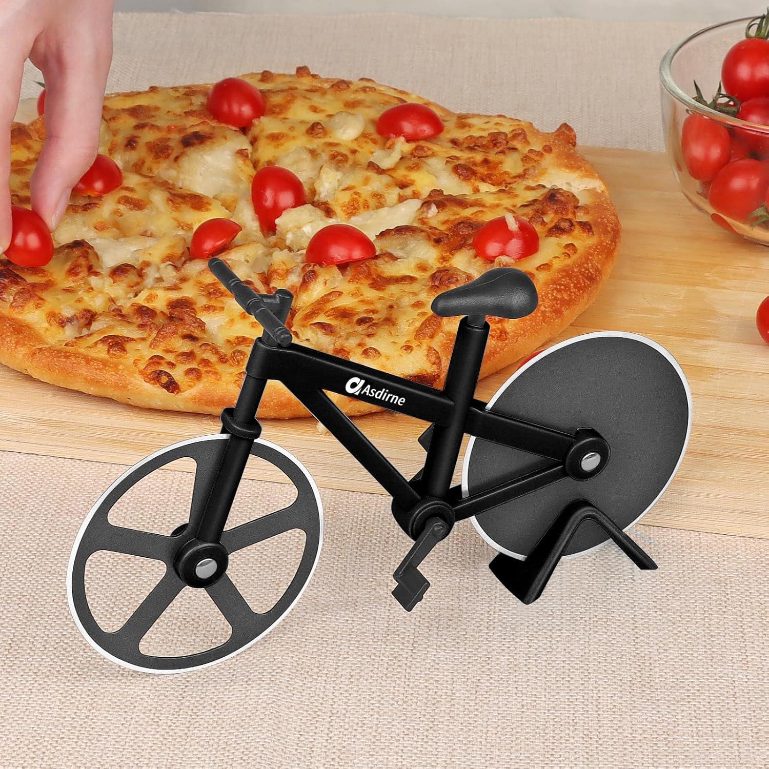 Cortador de Pizza Asdirne Bicicleta Acero Inoxidable 19 cm