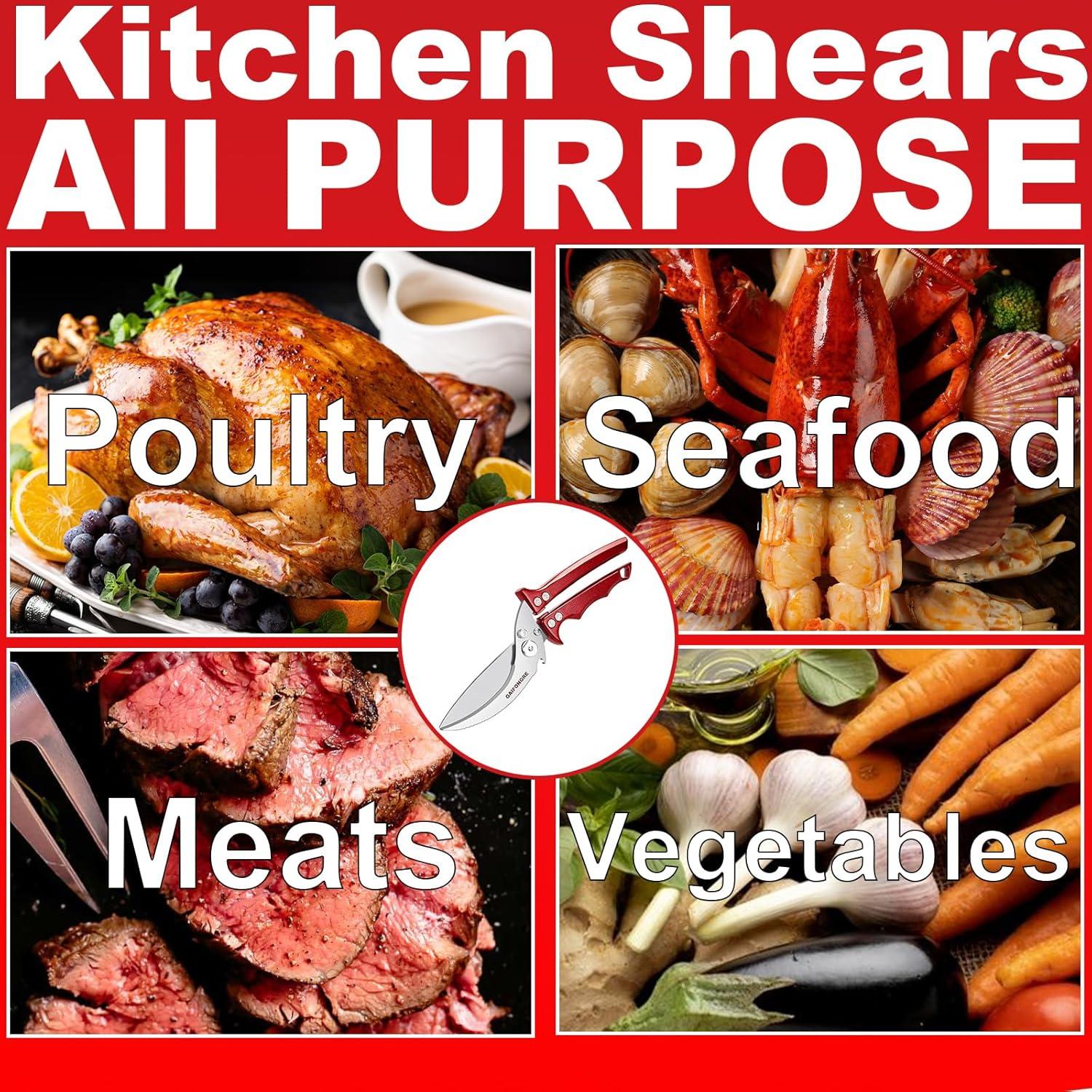 Tijeras de Cocina Multiusos GAIFONGRE 25.4 cm Acero Inoxidable