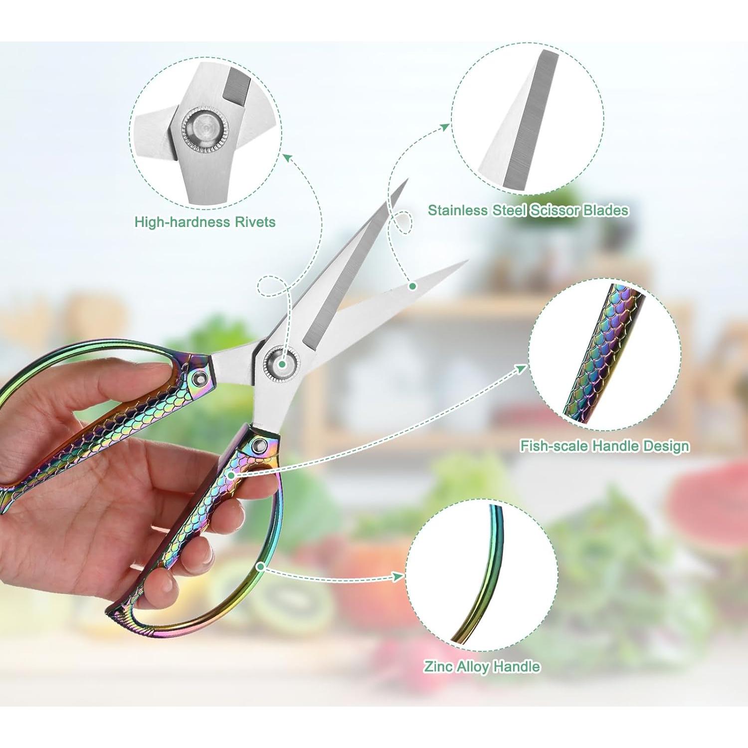 Tijeras de Cocina M METERXITY 21 cm Acero Inoxidable Multicolor