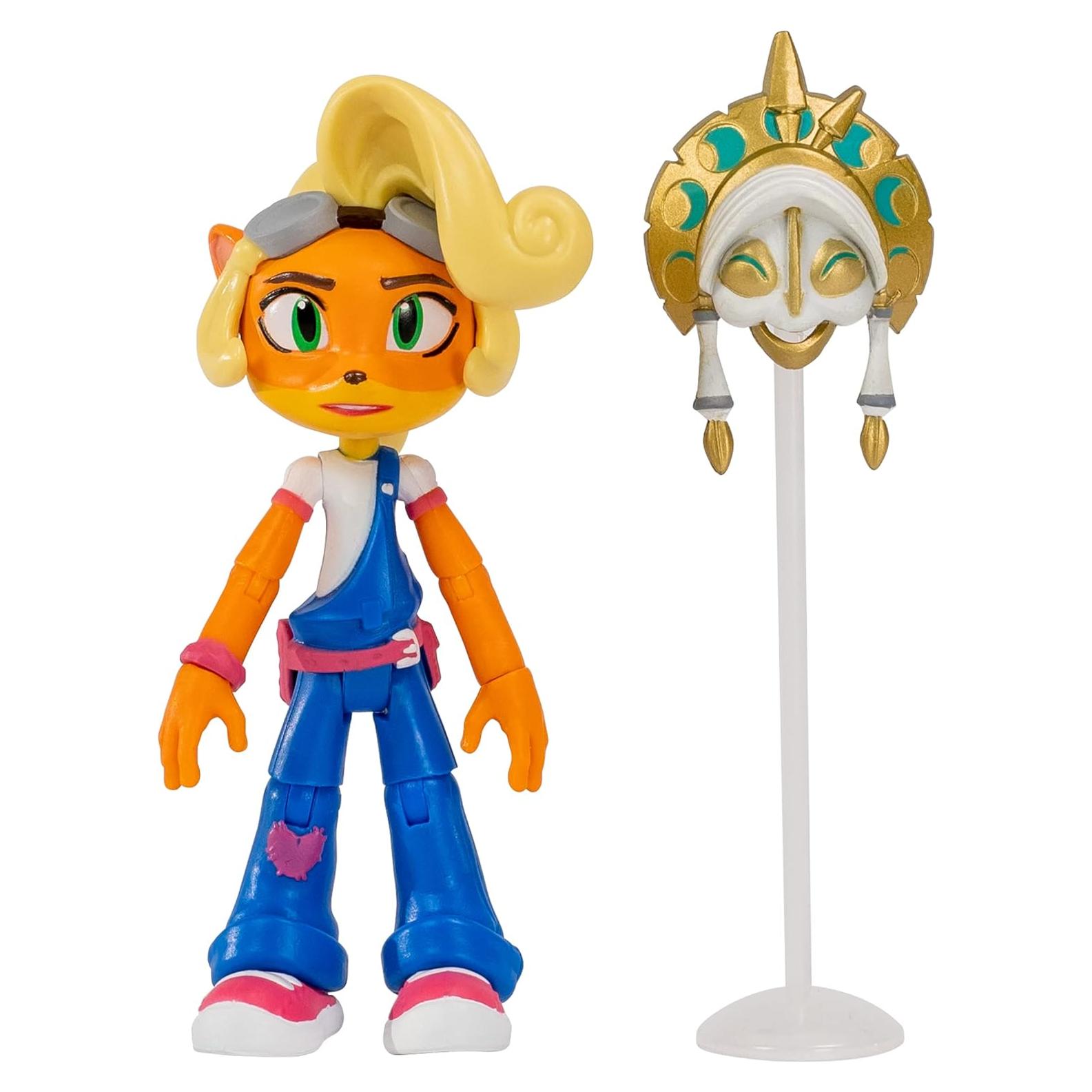 Figura de Acción Coco Bandicoot 11cm con Máscara y Soporte