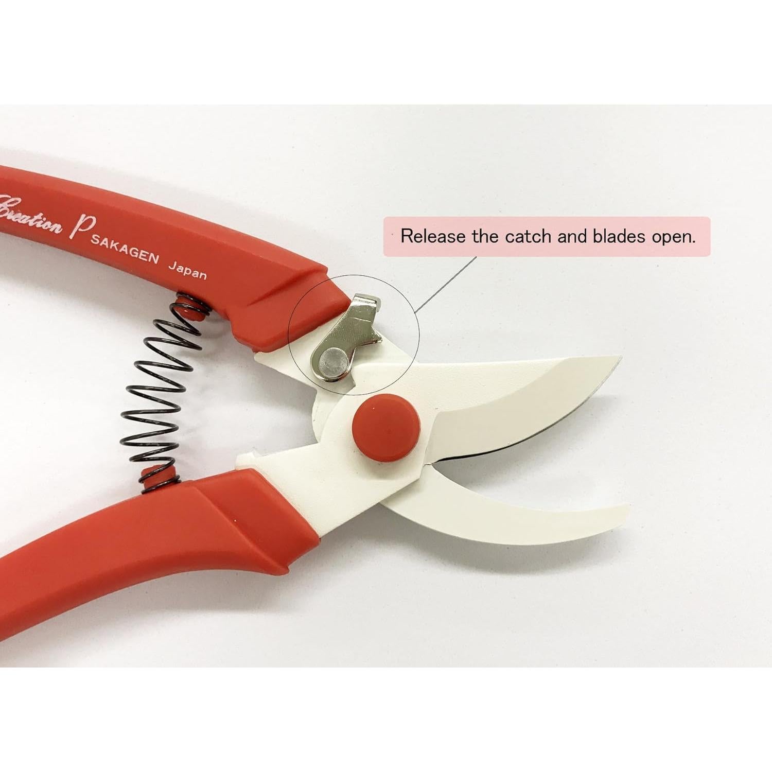 Tijeras de Podar Sakagen P180 Rojo 21.3cm Acero Yunque