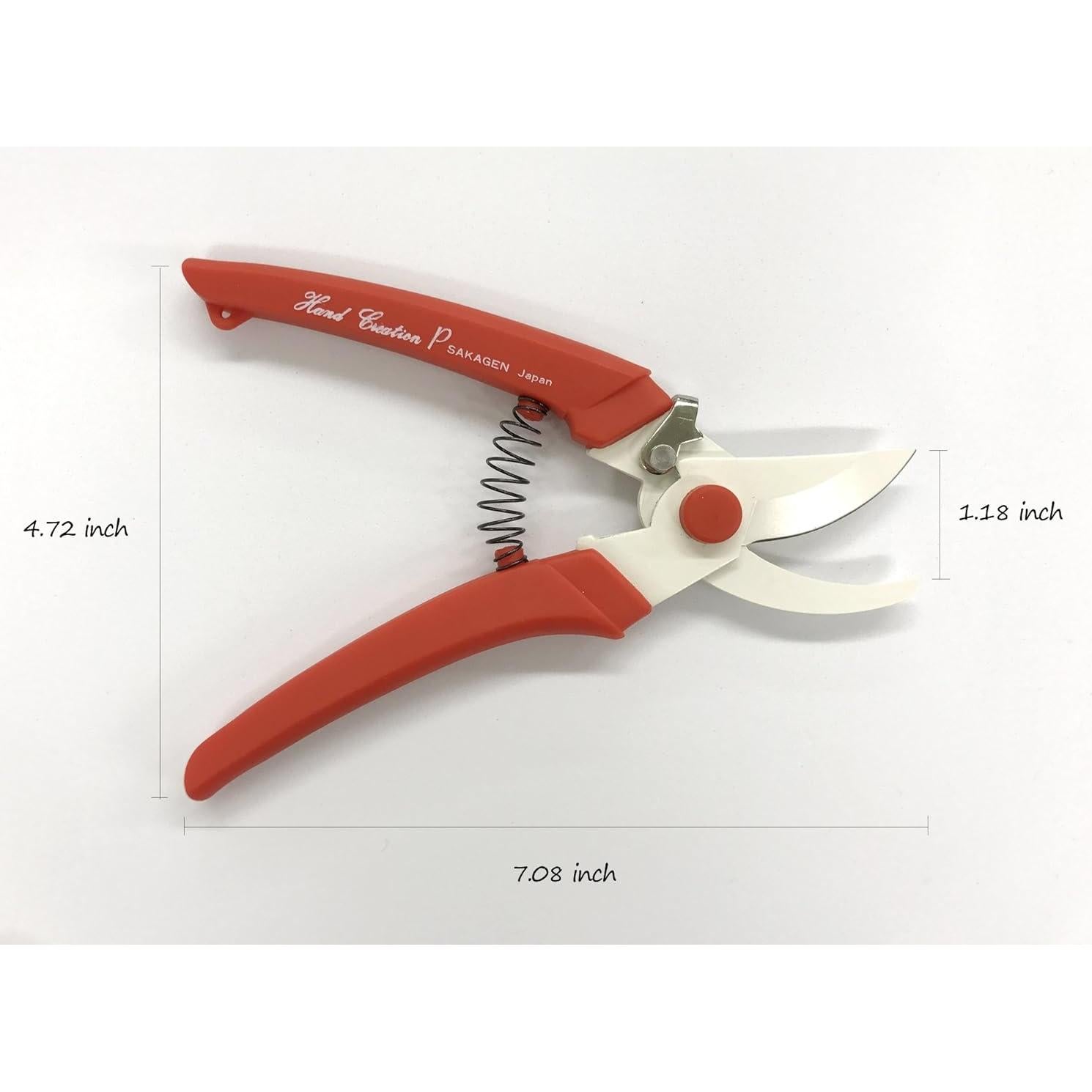 Tijeras de Podar Sakagen P180 Rojo 21.3cm Acero Yunque