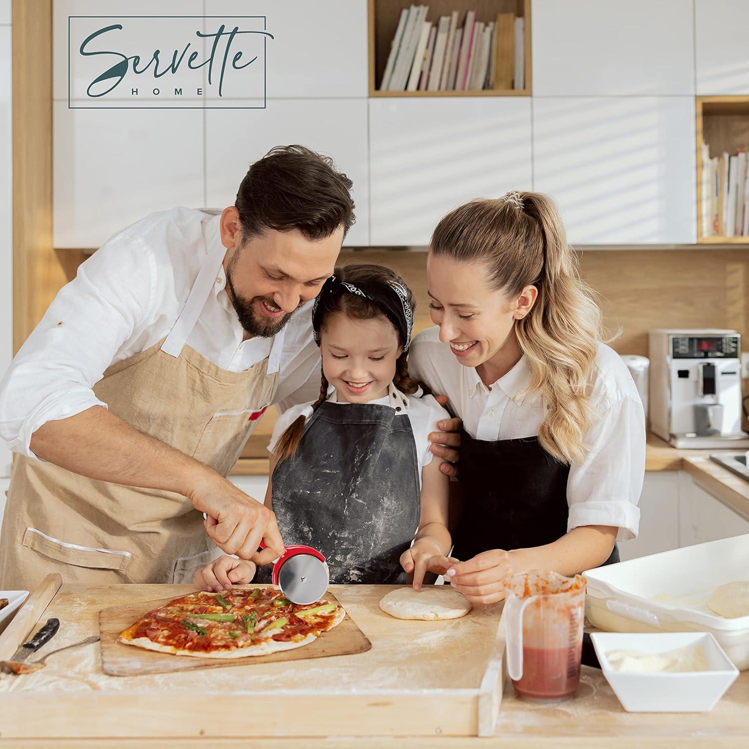 Cortador de Pizza Acero Inoxidable Servette Rojo 19.69 cm