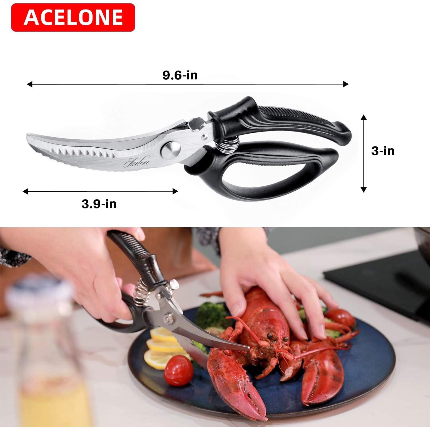 Tijeras de Cocina Acelone para Aves y Carne - Acero Inoxidable