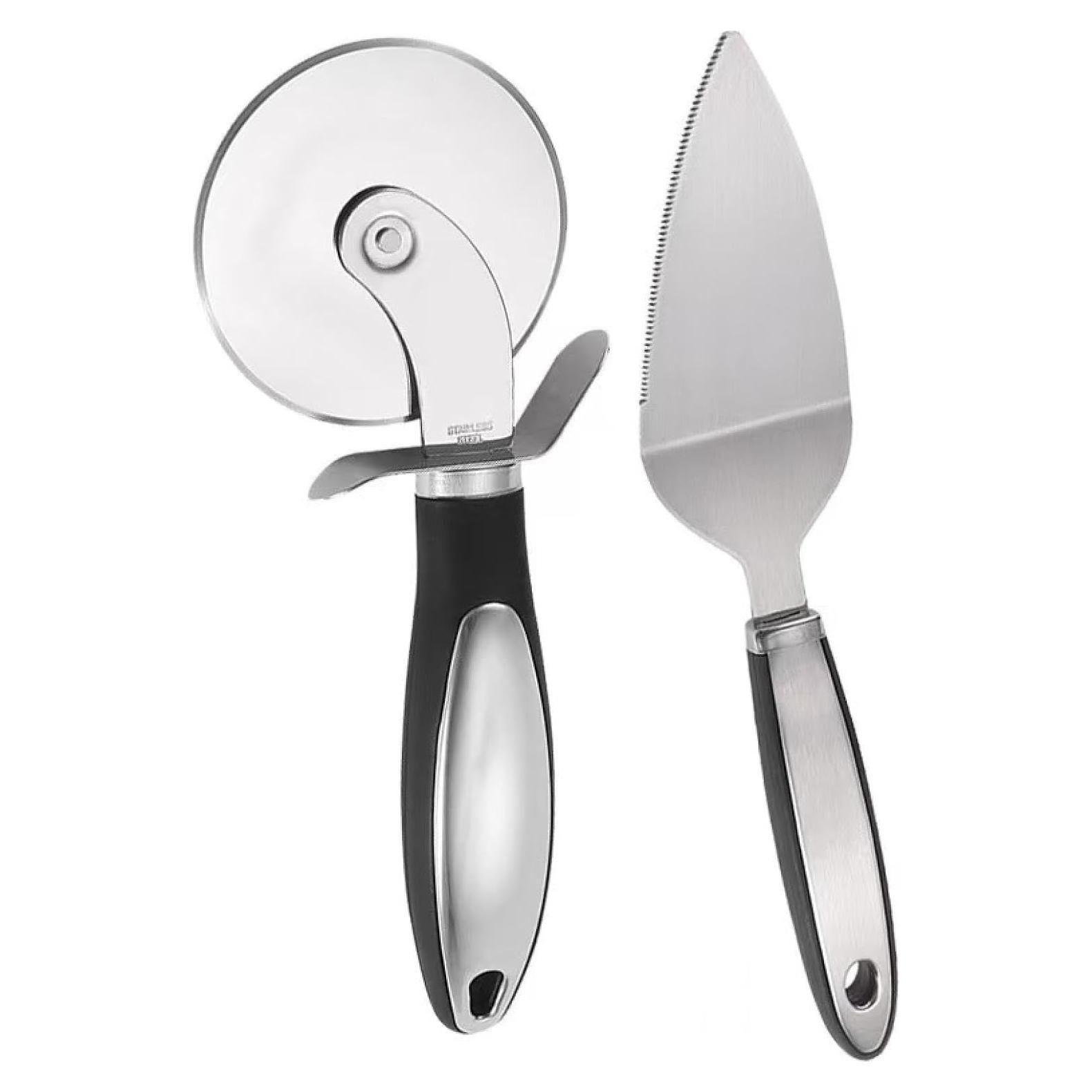 Cortador de Pizza KCUISHANW CSW525 con Espátula - Acero Inoxidable