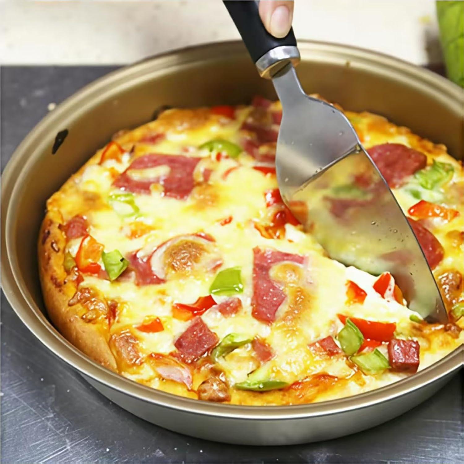 Cortador de Pizza KCUISHANW CSW525 con Espátula - Acero Inoxidable