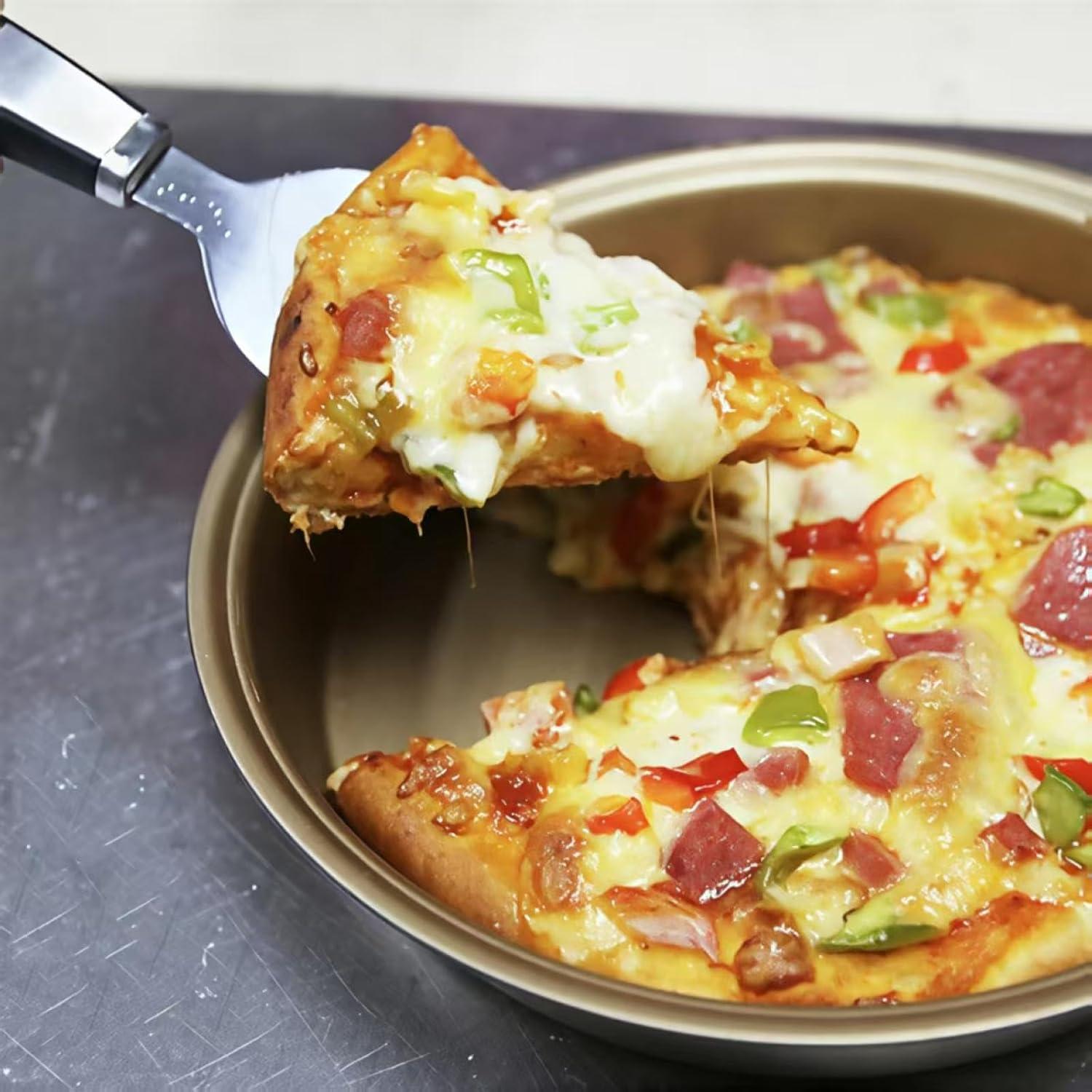 Cortador de Pizza KCUISHANW CSW525 con Espátula - Acero Inoxidable