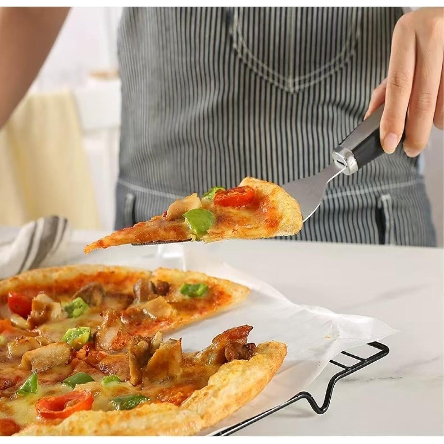 Cortador de Pizza KCUISHANW CSW525 con Espátula - Acero Inoxidable