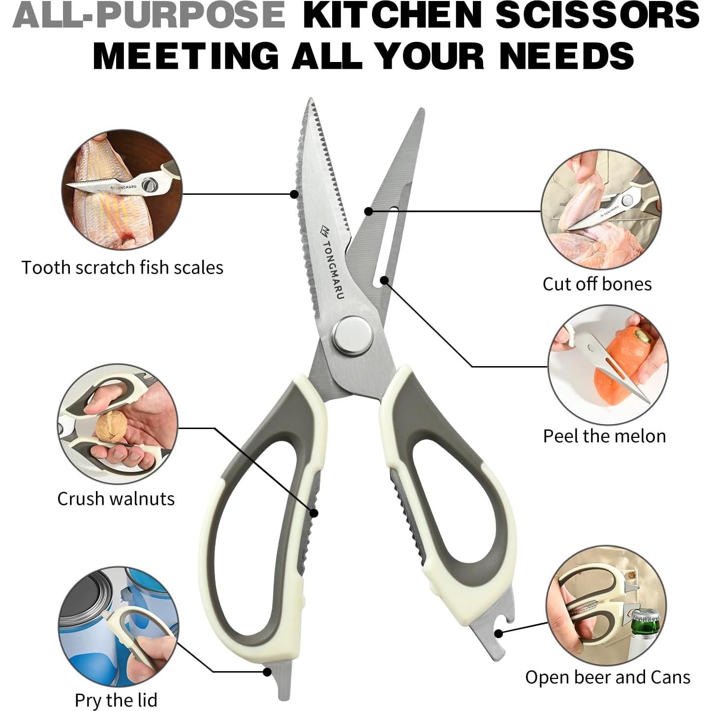 Tijeras de Cocina TONGMARU 22.86 cm Acero Inoxidable con Soporte