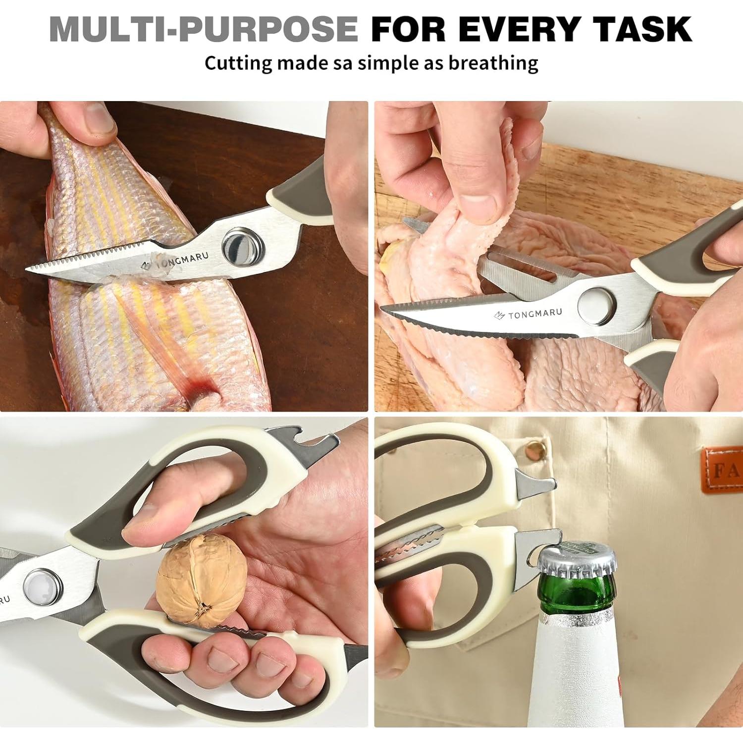 Tijeras de Cocina TONGMARU 22.86 cm Acero Inoxidable con Soporte