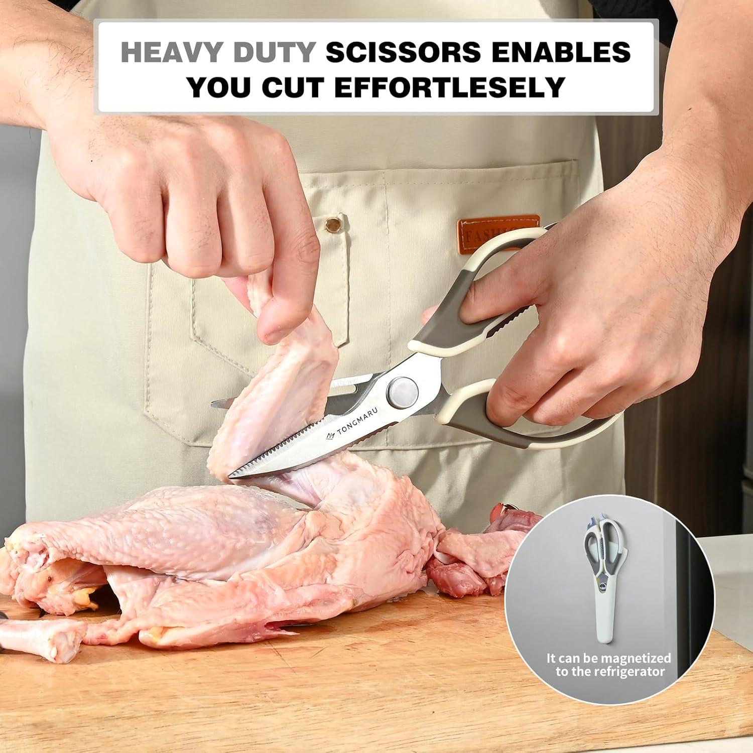 Tijeras de Cocina TONGMARU 22.86 cm Acero Inoxidable con Soporte