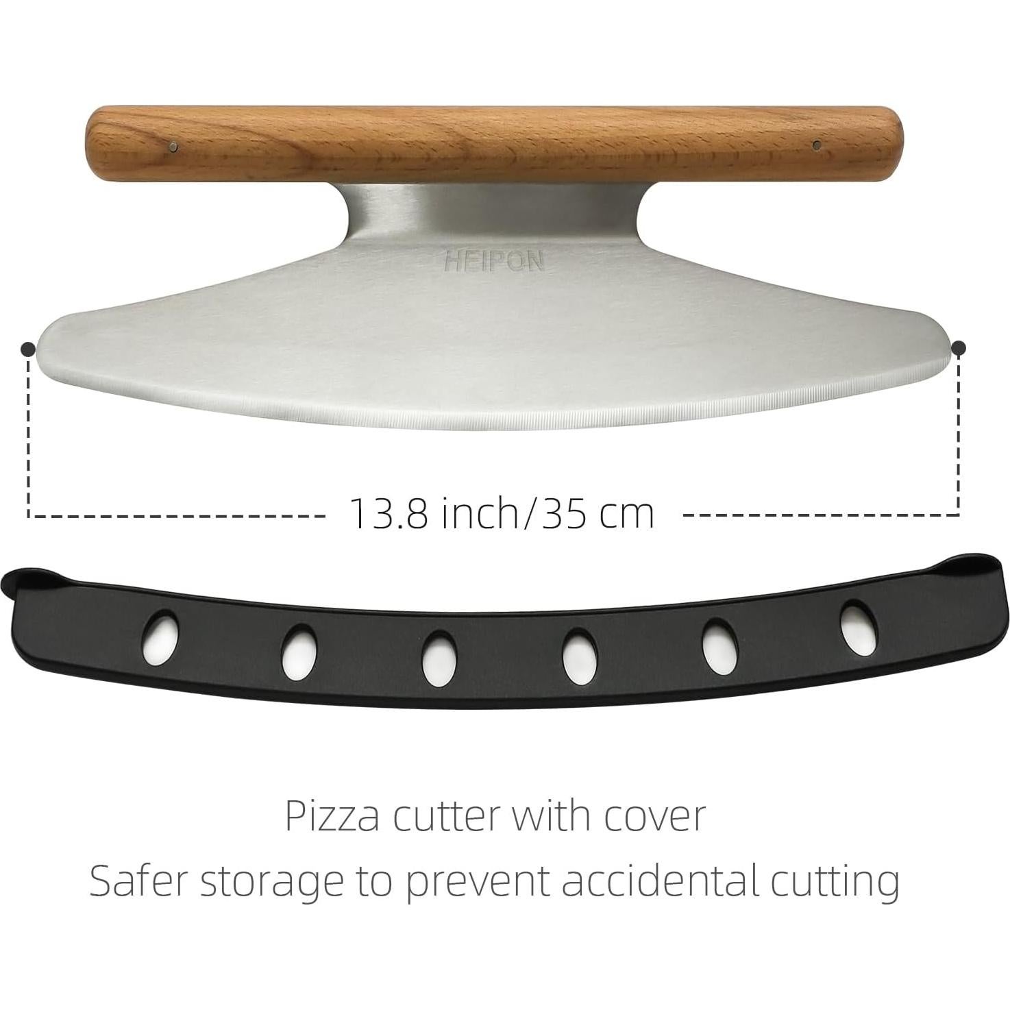 Cortador de Pizza Rocker HEIPON 35.1 cm Acero Inoxidable