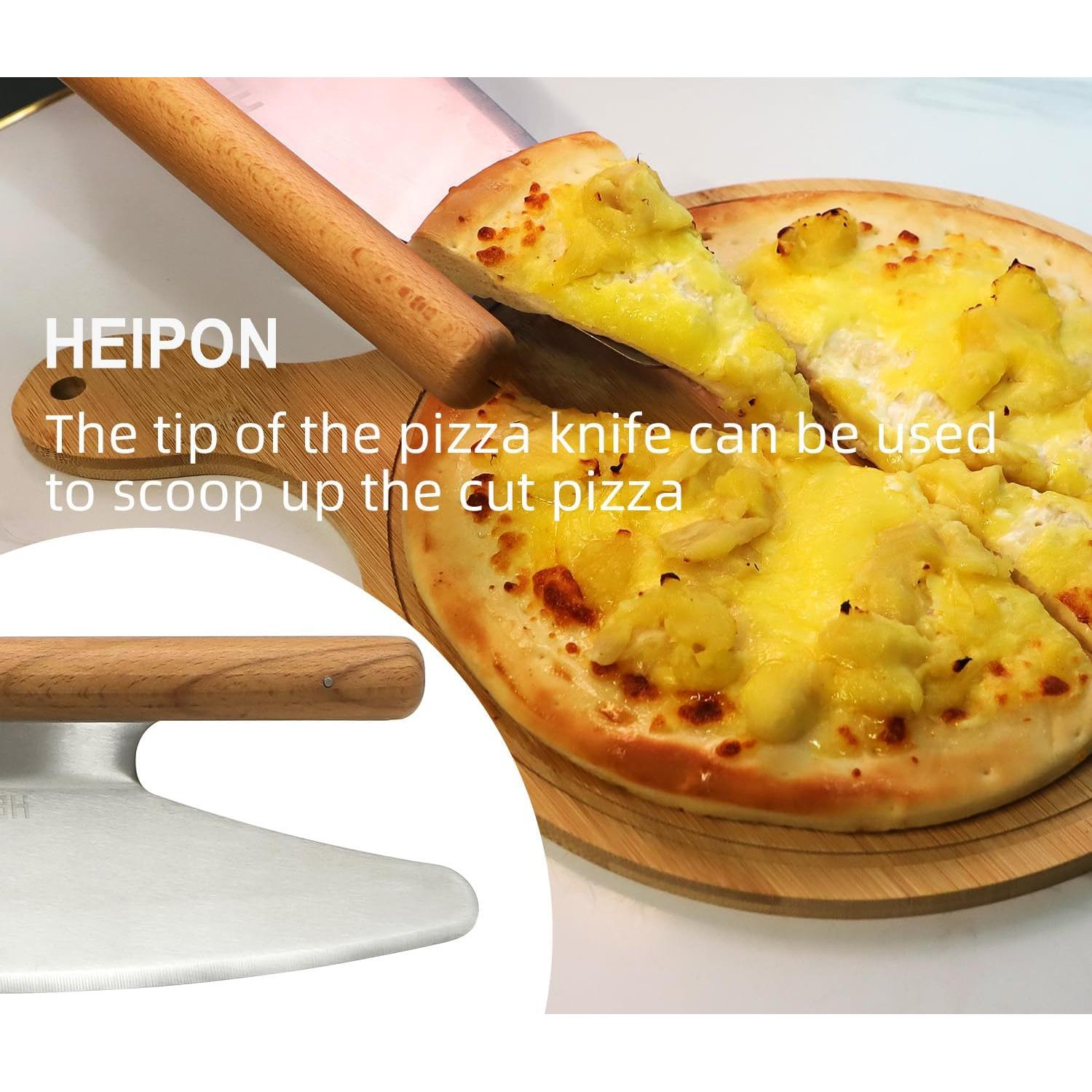 Cortador de Pizza Rocker HEIPON 35.1 cm Acero Inoxidable