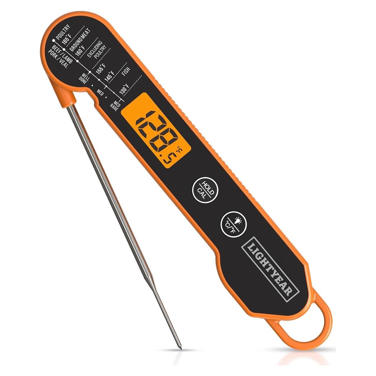 Termómetro de Carne Lightyear | Digital Inmediato IP65 Acero Inoxidable