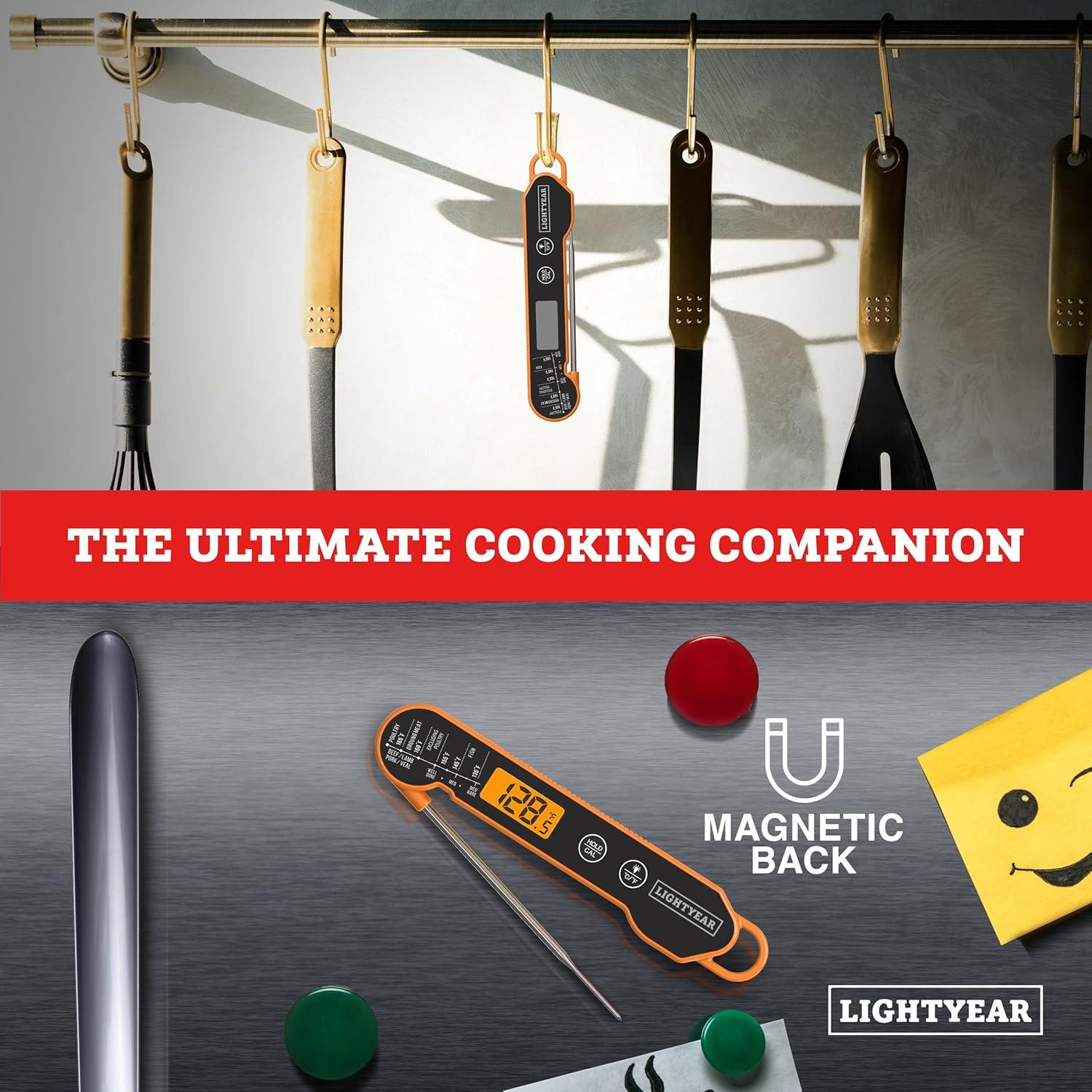 Termómetro de Carne Lightyear | Digital Inmediato IP65 Acero Inoxidable