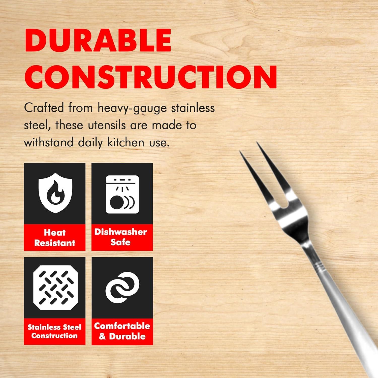 Tenedor de Servicio Chef Craft 33 cm Acero Inoxidable