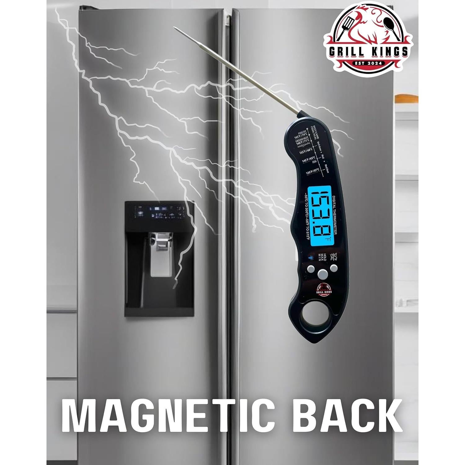 Termómetro Digital de Cocina Grill Kings - Instantáneo y Resistente al Agua