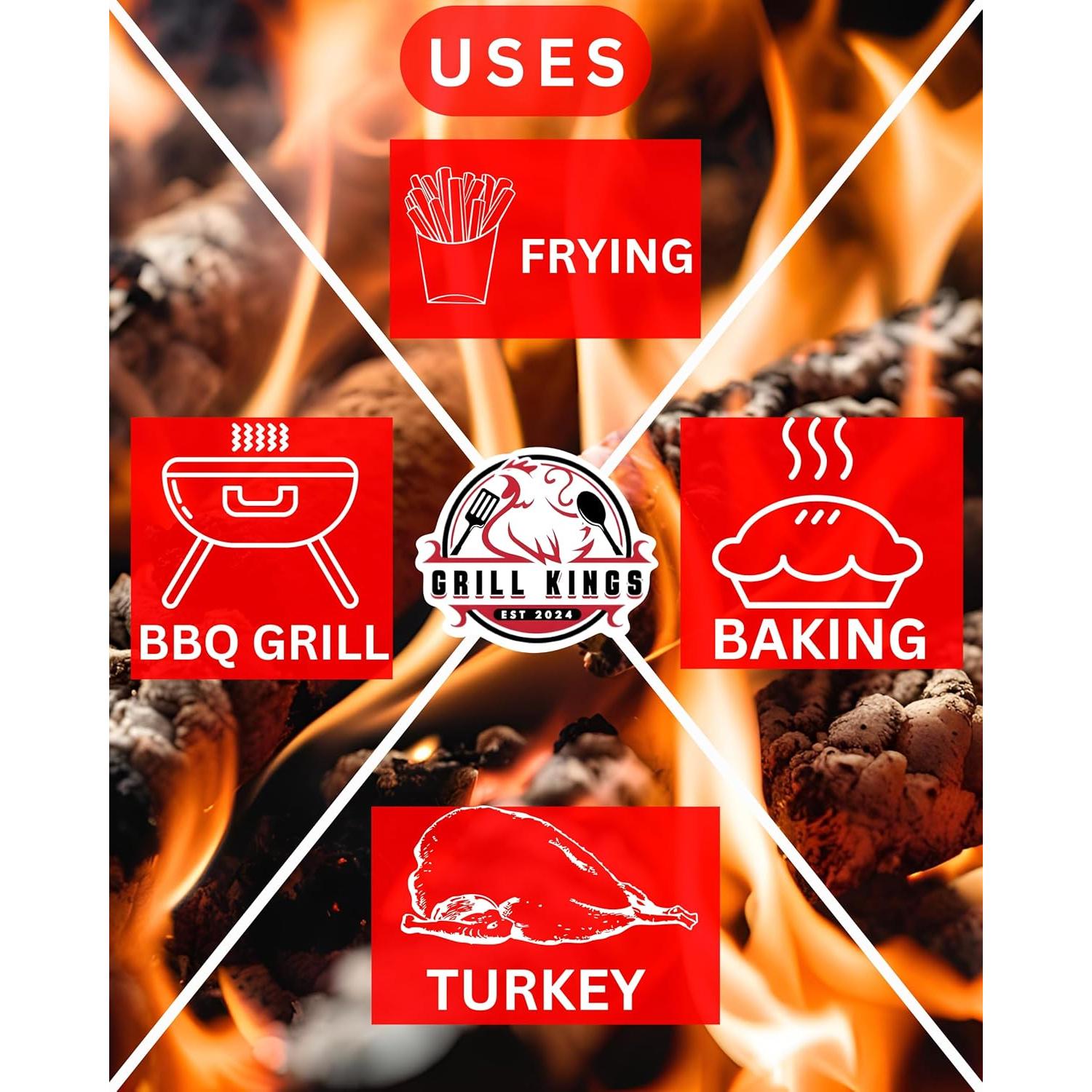 Termómetro Digital de Cocina Grill Kings - Instantáneo y Resistente al Agua