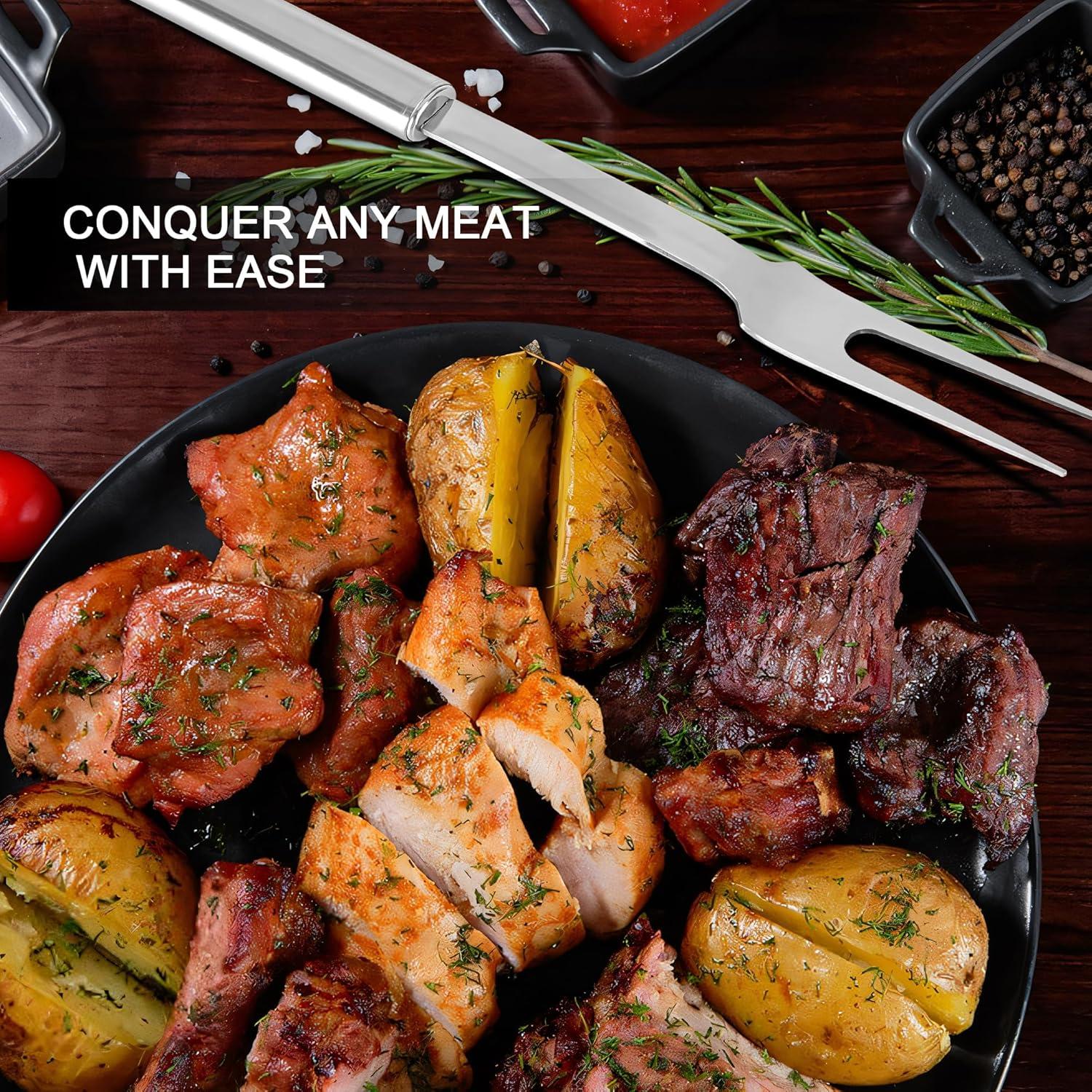 Tenedores de Carne DASHTHER de Acero Inoxidable 33 cm - 2 Piezas