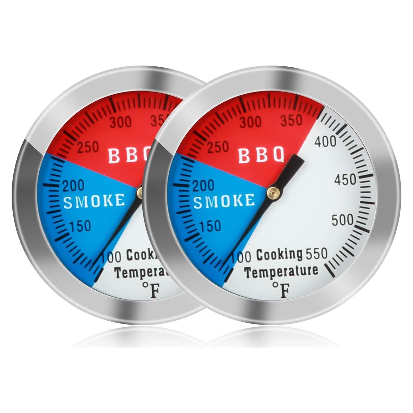 Termómetro de BBQ ZOEDO Acero Inoxidable 5.1cm Paquete de 2