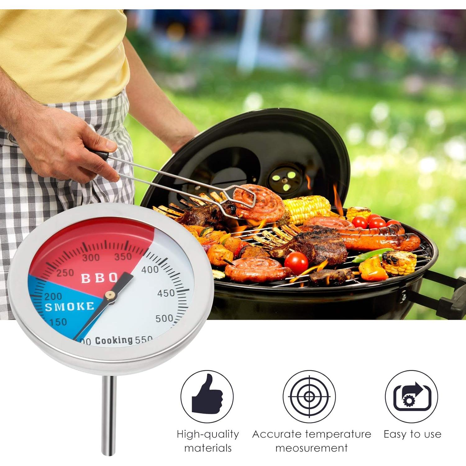 Termómetro de BBQ ZOEDO Acero Inoxidable 5.1cm Paquete de 2