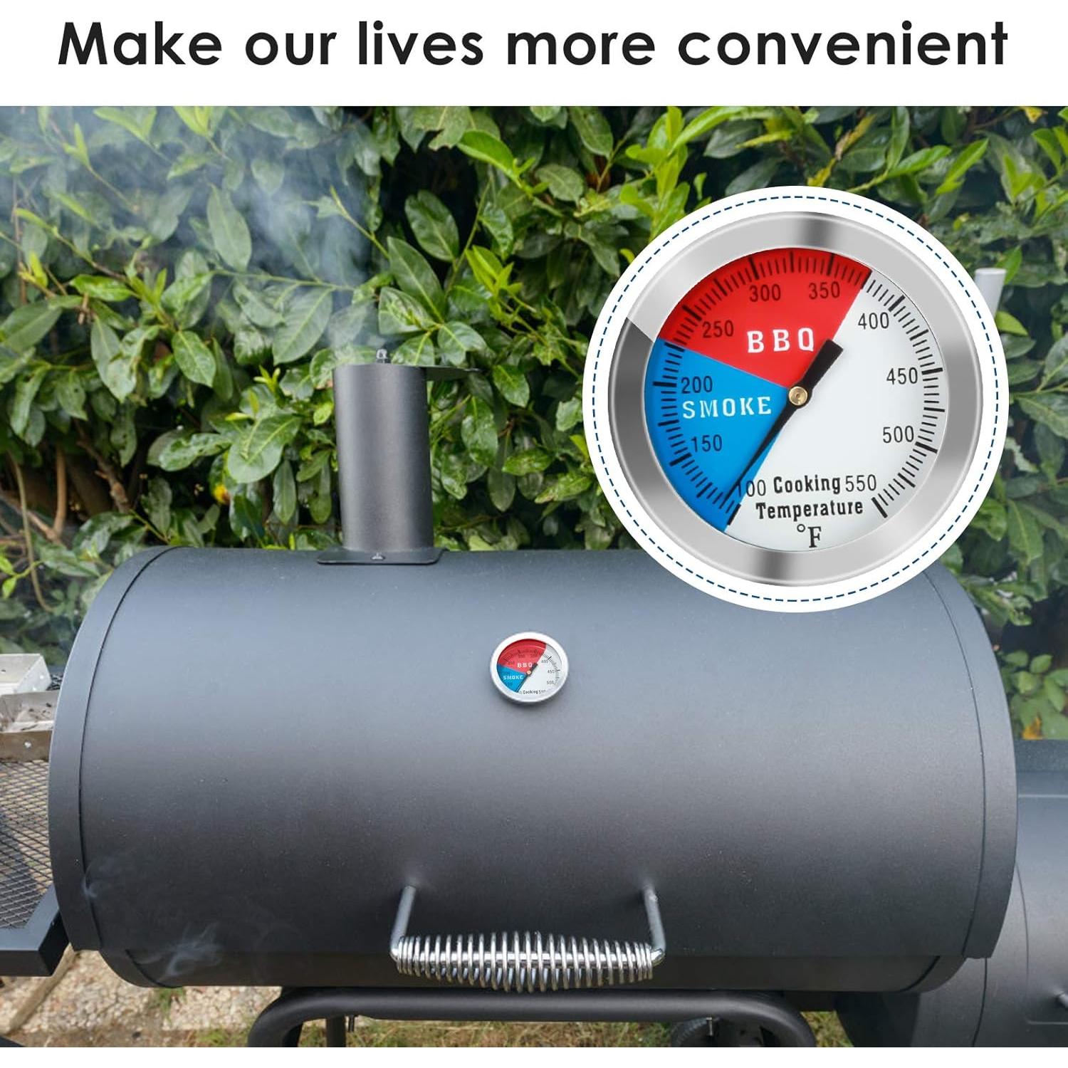 Termómetro de BBQ ZOEDO Acero Inoxidable 5.1cm Paquete de 2