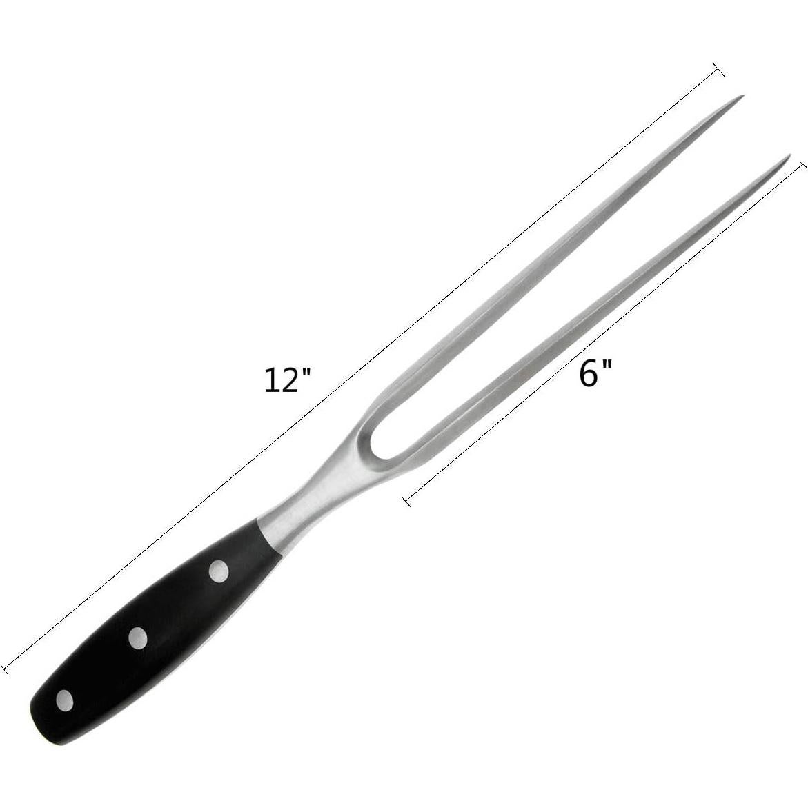 Tenedor de Tallado Kakamono 30.48 cm Acero Inoxidable Ergonómico