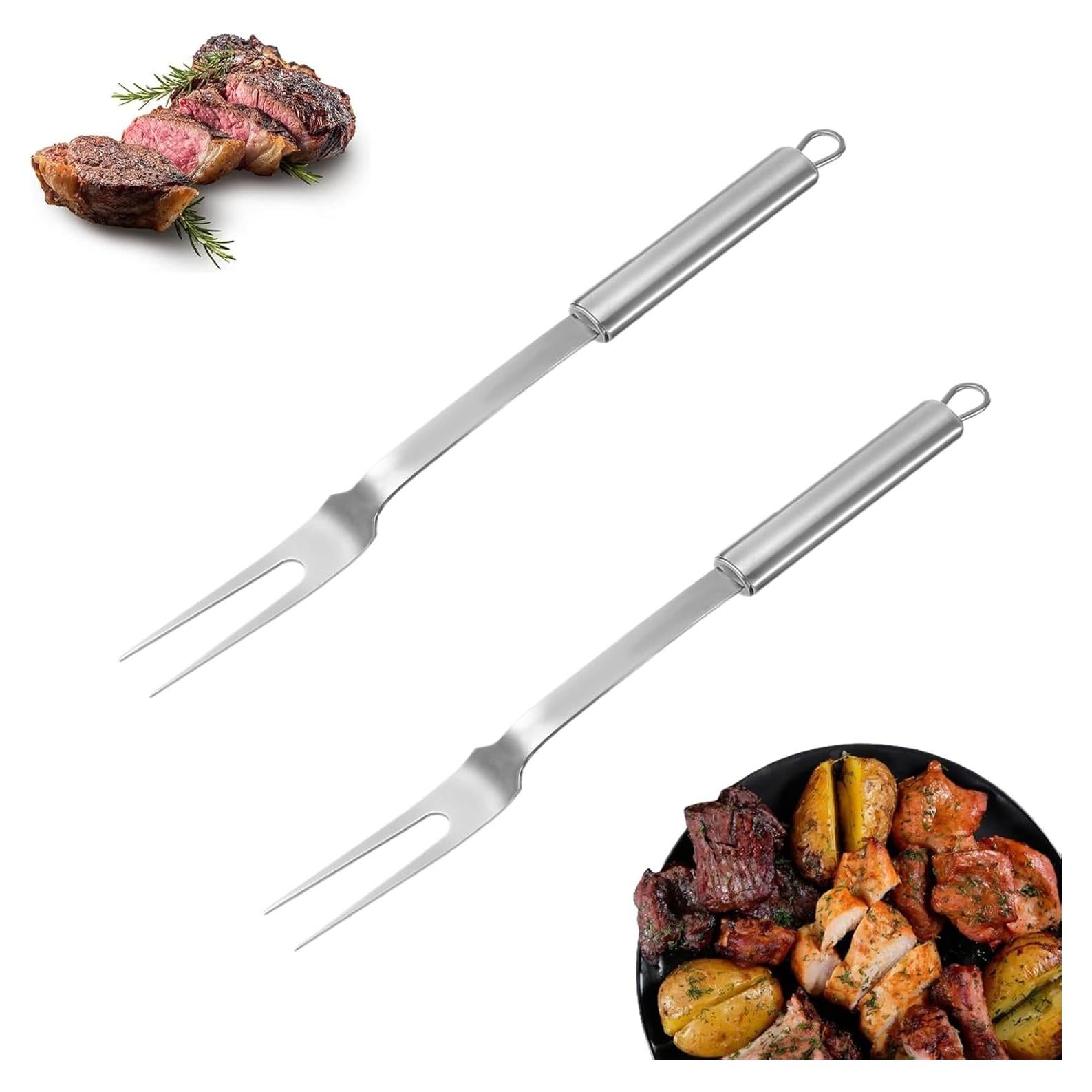 Tenedores de Carne FJYXCHENXM Acero Inoxidable 33.7 cm 2 Pcs