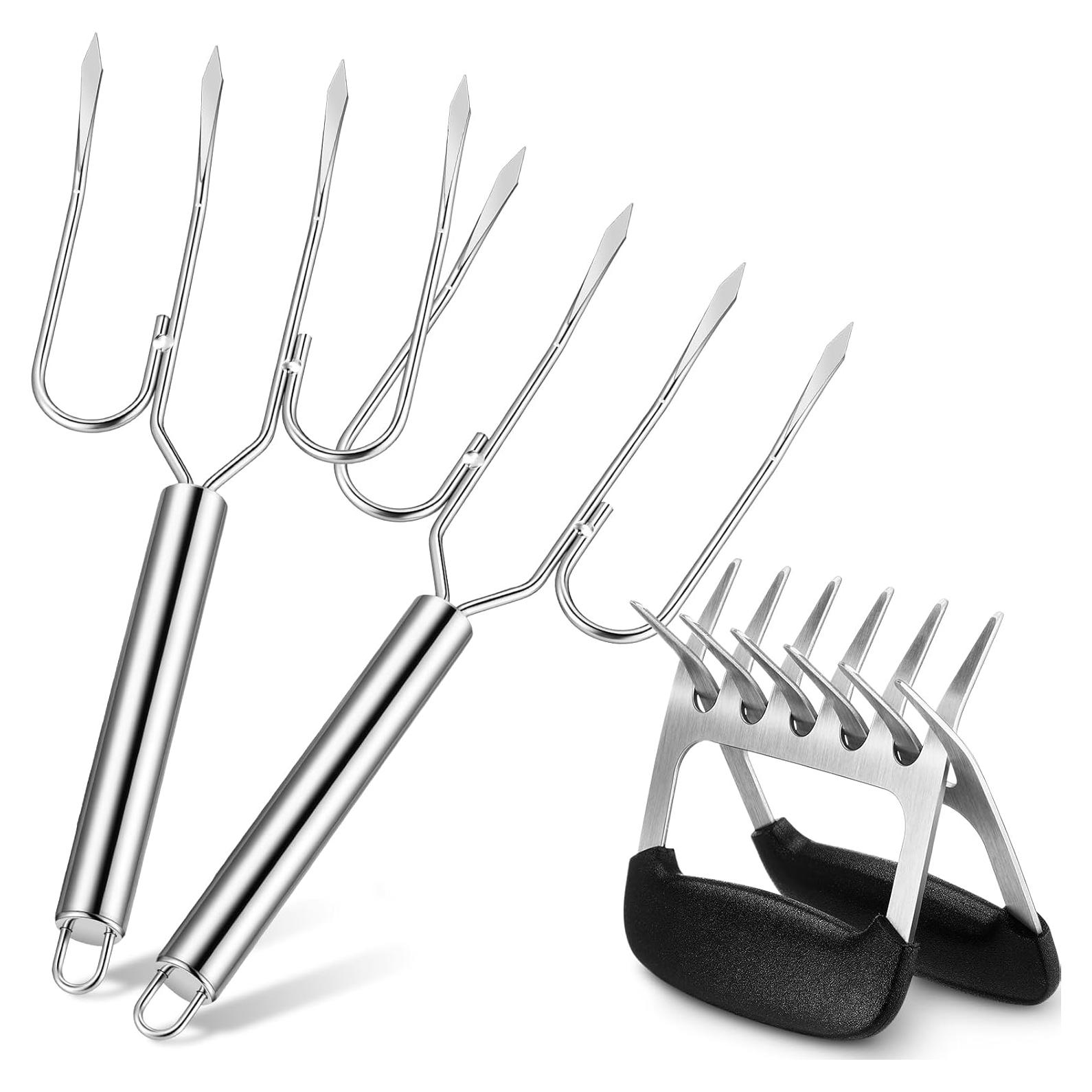 Juego de Tenazas y Garfios Desmenuzadores Sieral Acero Inoxidable