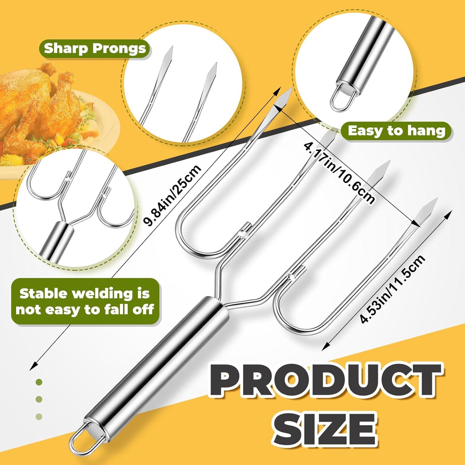 Juego de Tenazas y Garfios Desmenuzadores Sieral Acero Inoxidable