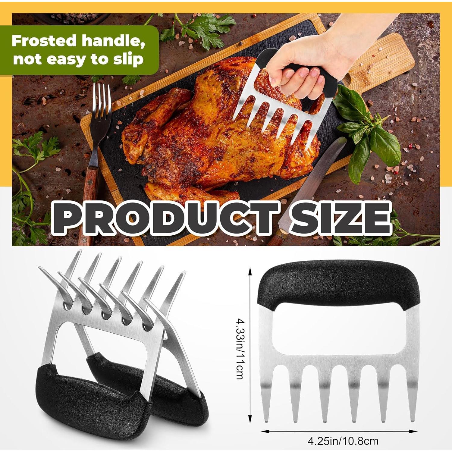 Juego de Tenazas y Garfios Desmenuzadores Sieral Acero Inoxidable