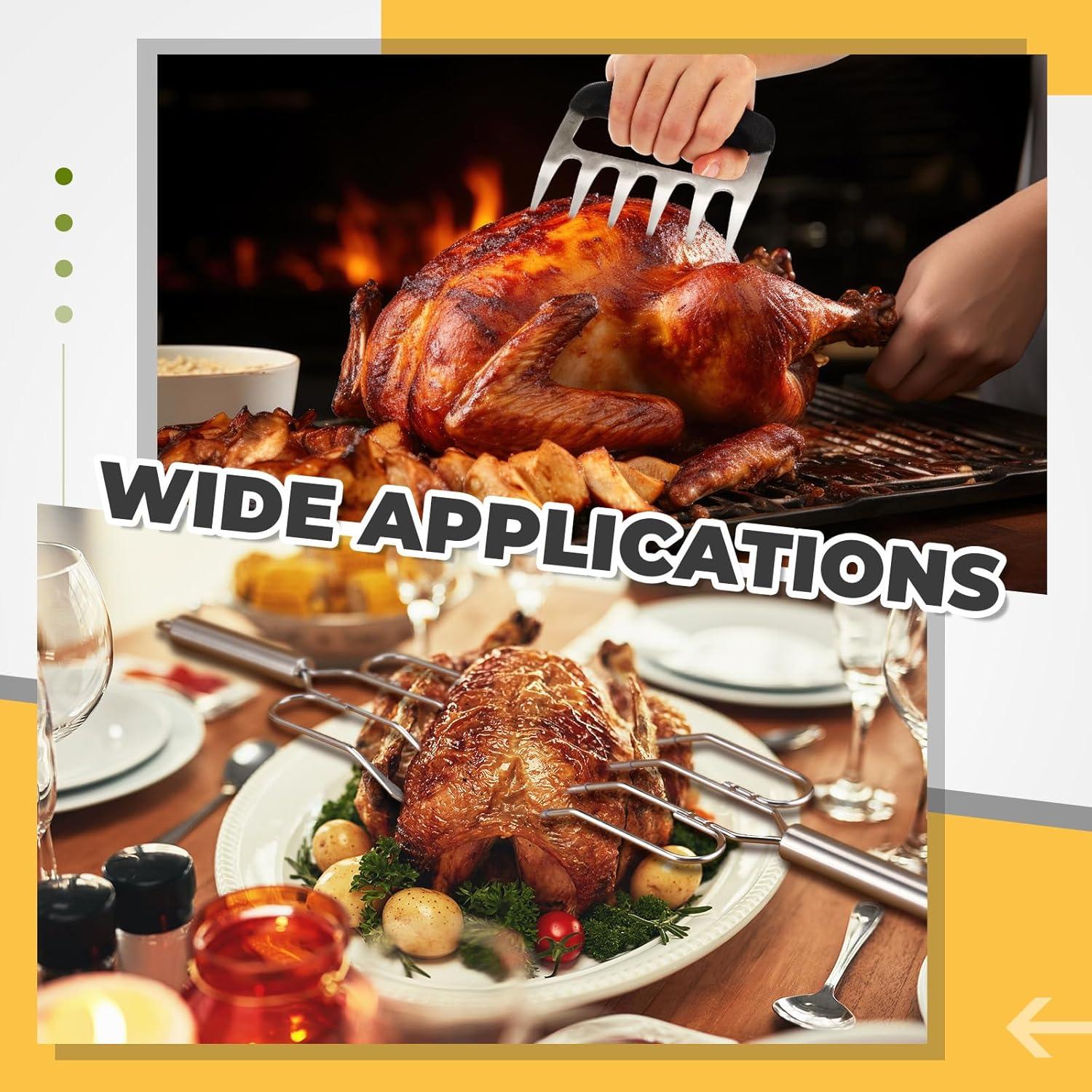 Juego de Tenazas y Garfios Desmenuzadores Sieral Acero Inoxidable