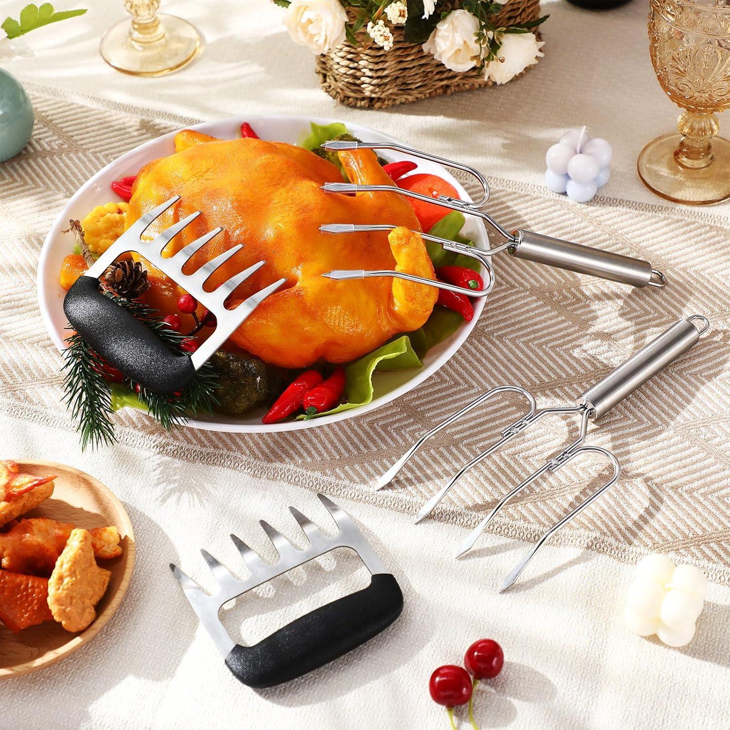 Juego de Tenazas y Garfios Desmenuzadores Sieral Acero Inoxidable