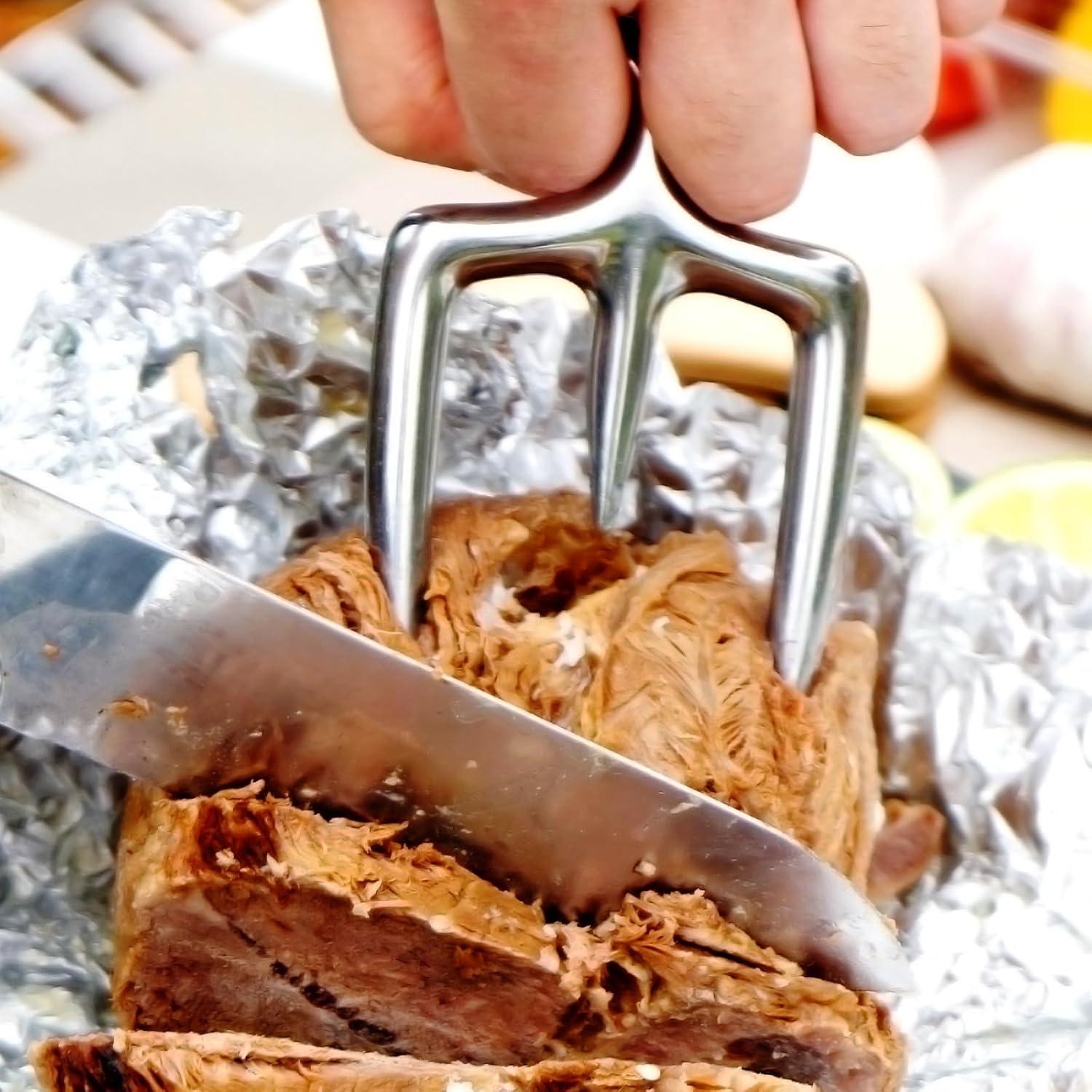 Tenedor de Tallado Acero Inoxidable qAp 15.24 cm Ergonomico