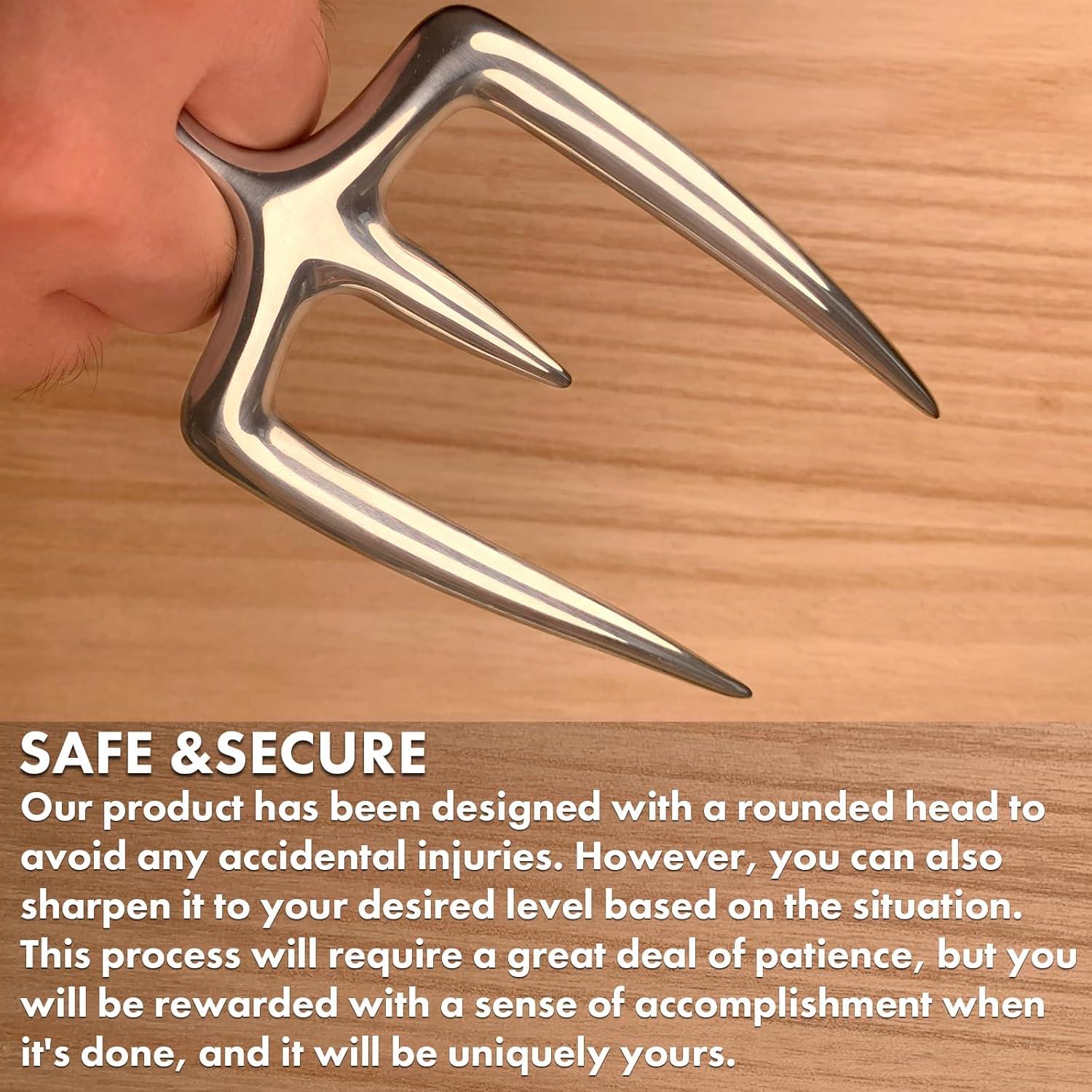 Tenedor de Tallado Acero Inoxidable qAp 15.24 cm Ergonomico