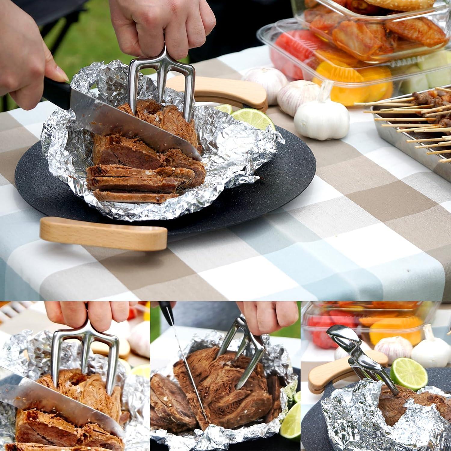 Tenedor de Tallado Acero Inoxidable qAp 15.24 cm Ergonomico