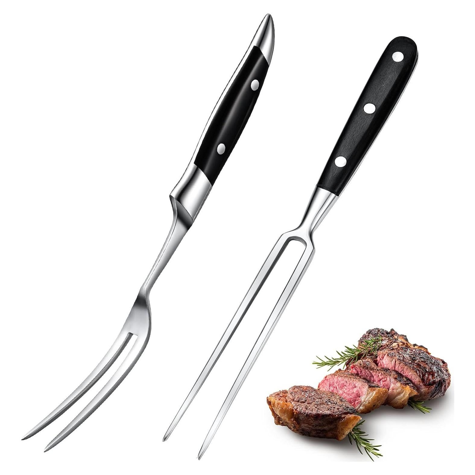 Tenedor de Tallado para Carne CHENGU 2 Piezas 30.48 cm Acero Inoxidable