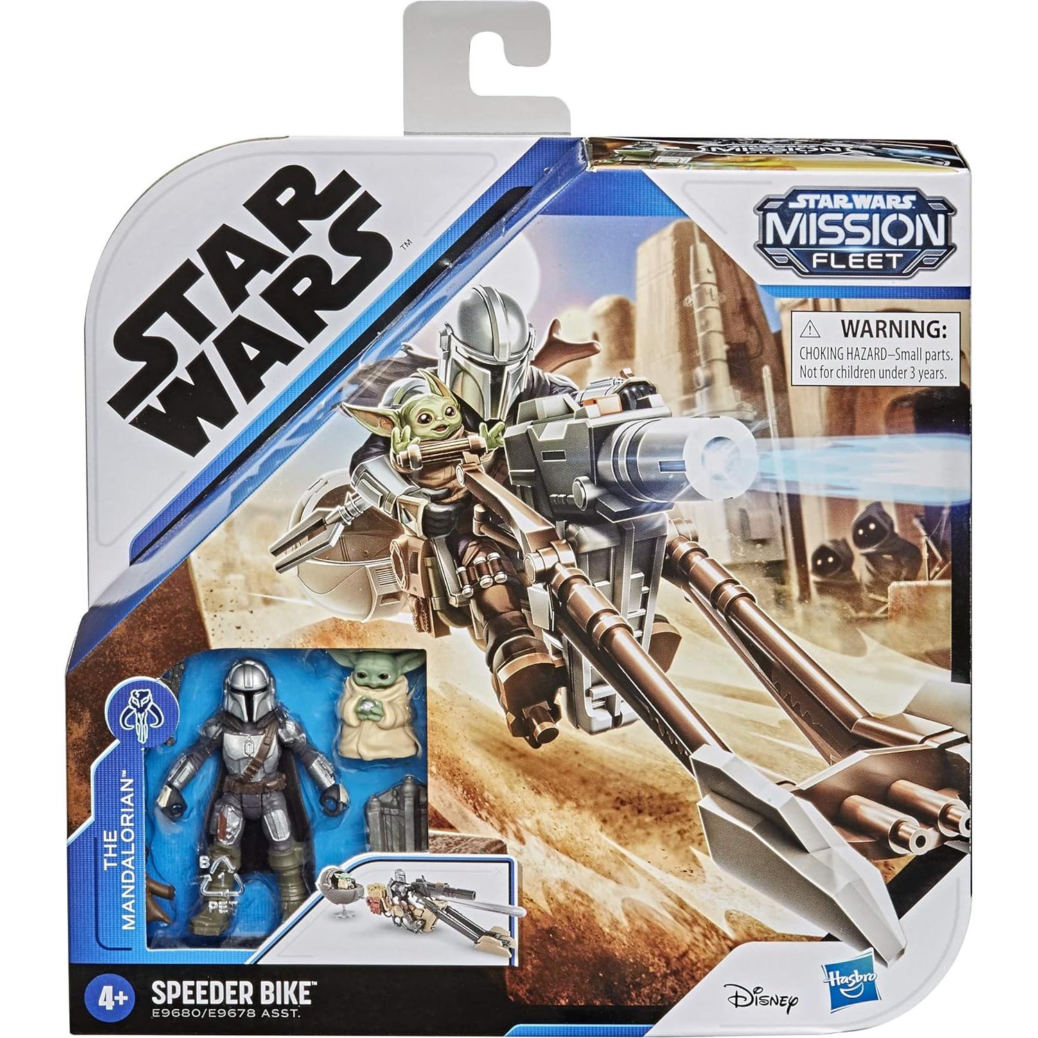 Figura Mandaloriano Hasbro 5.1 cm con Vehículo y Proyectil