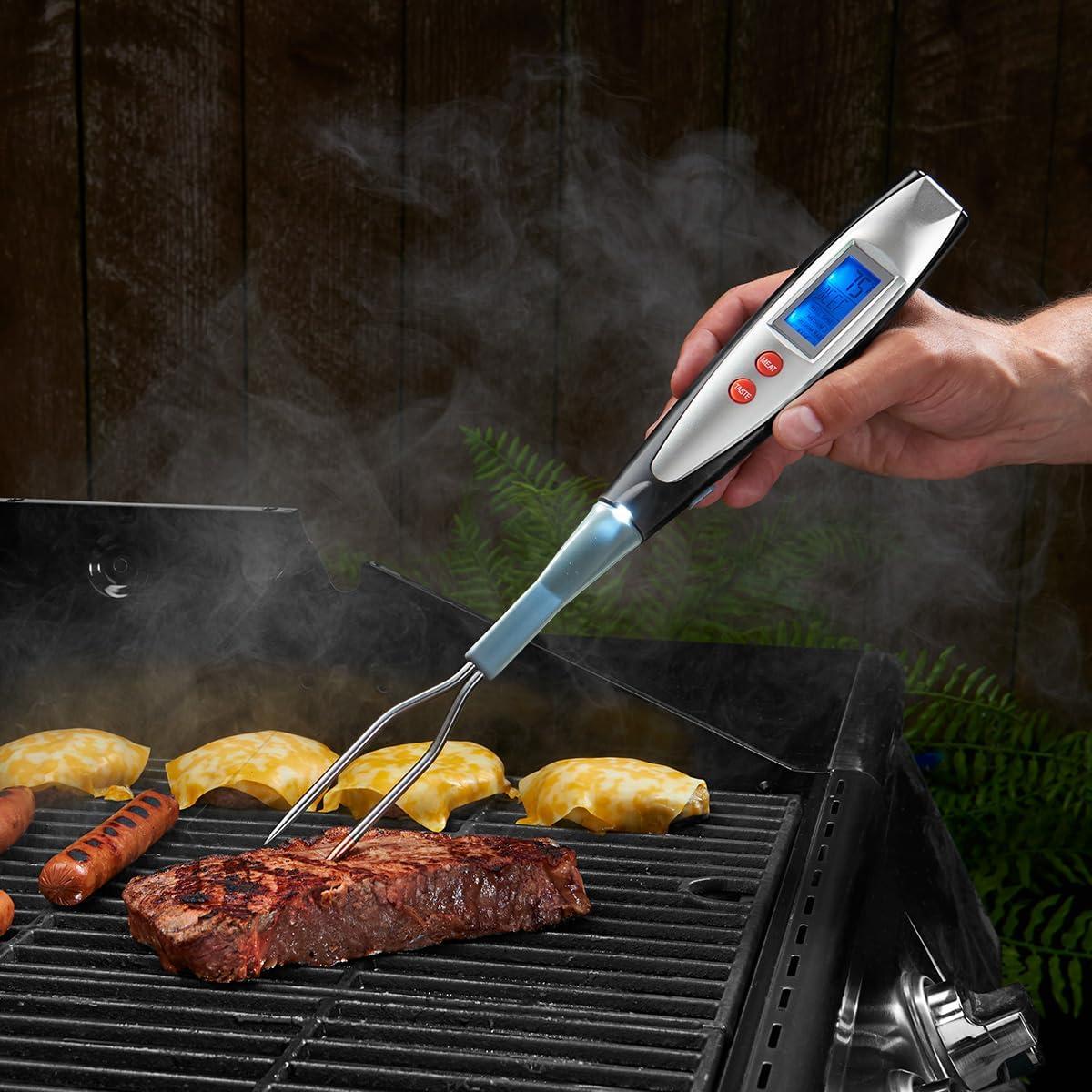 Tenedor Digital BBQ Sharper Image - Lectura Rápida 38.1 cm
