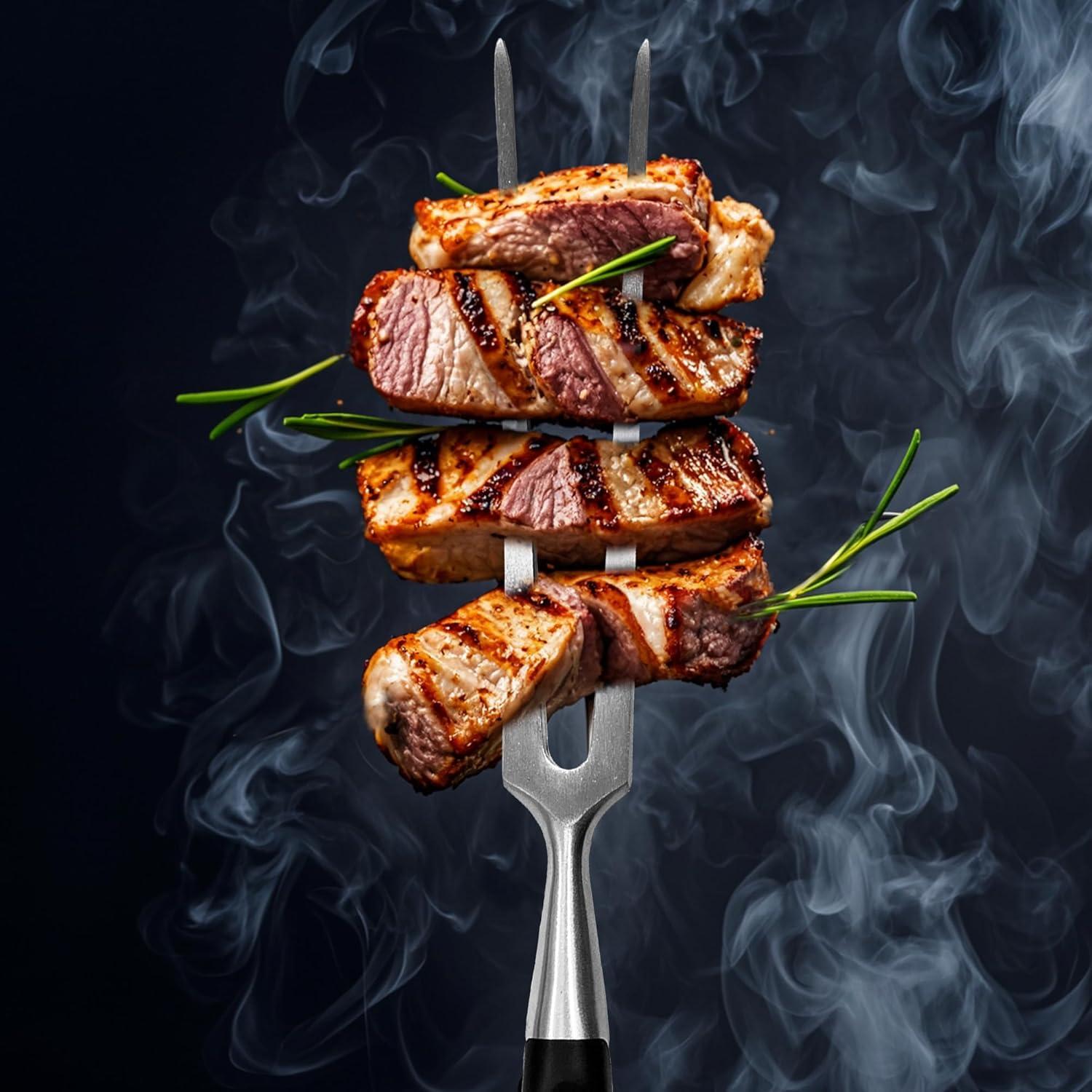 Tenedor de Carving BOHK Acero Inoxidable 29.5 cm Mango POM