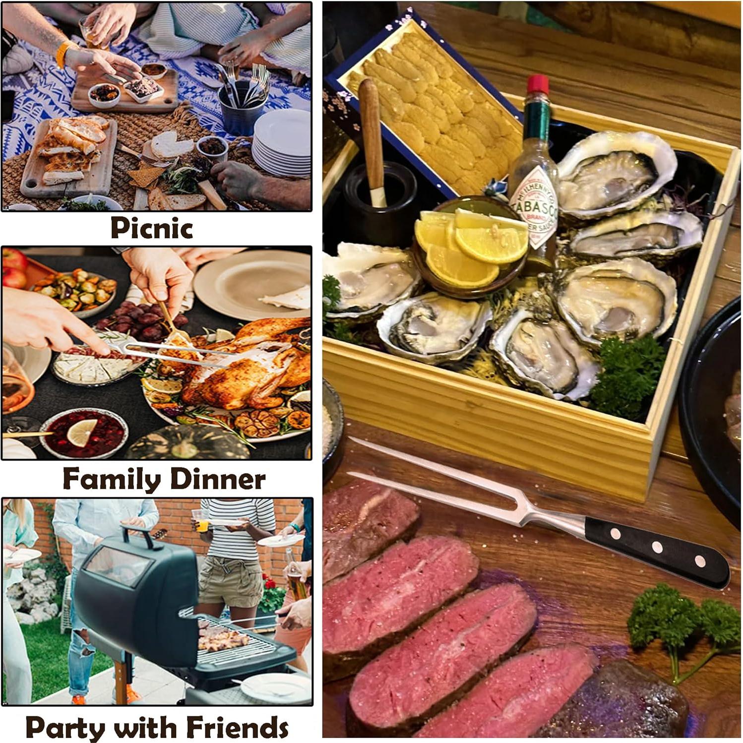 Tenedor de Carving BOHK Acero Inoxidable 29.5 cm Mango POM