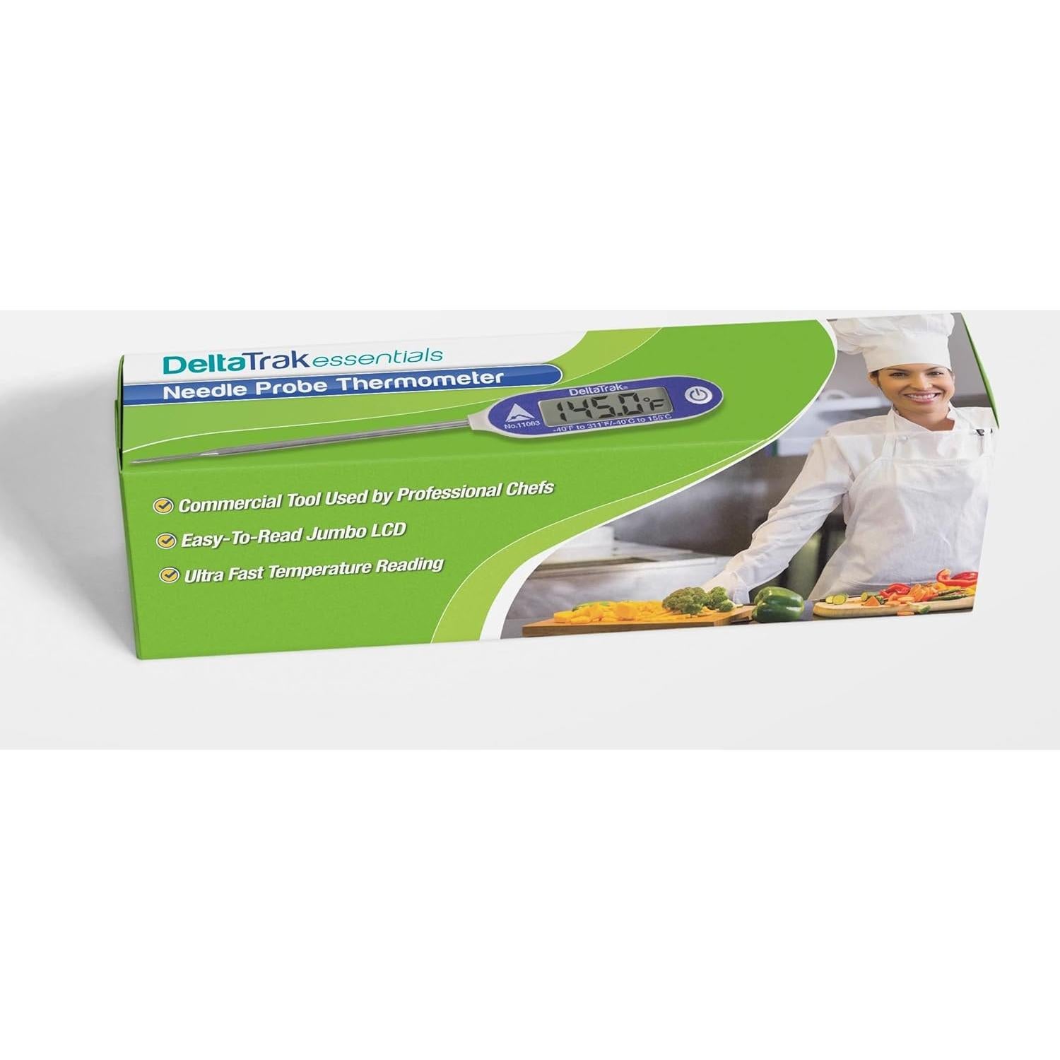 Termómetro Digital de Sonda DeltaTrak 11063 a Prueba de Agua