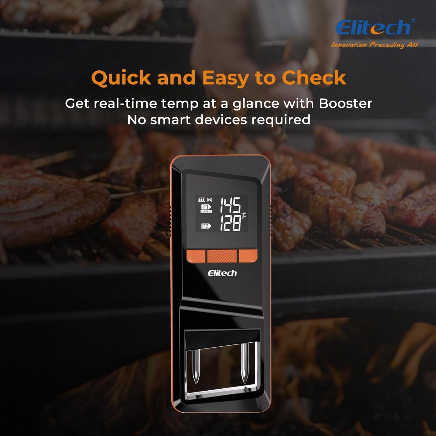Termómetro Digital Inalámbrico Elitech WMT-20 para BBQ y Horno